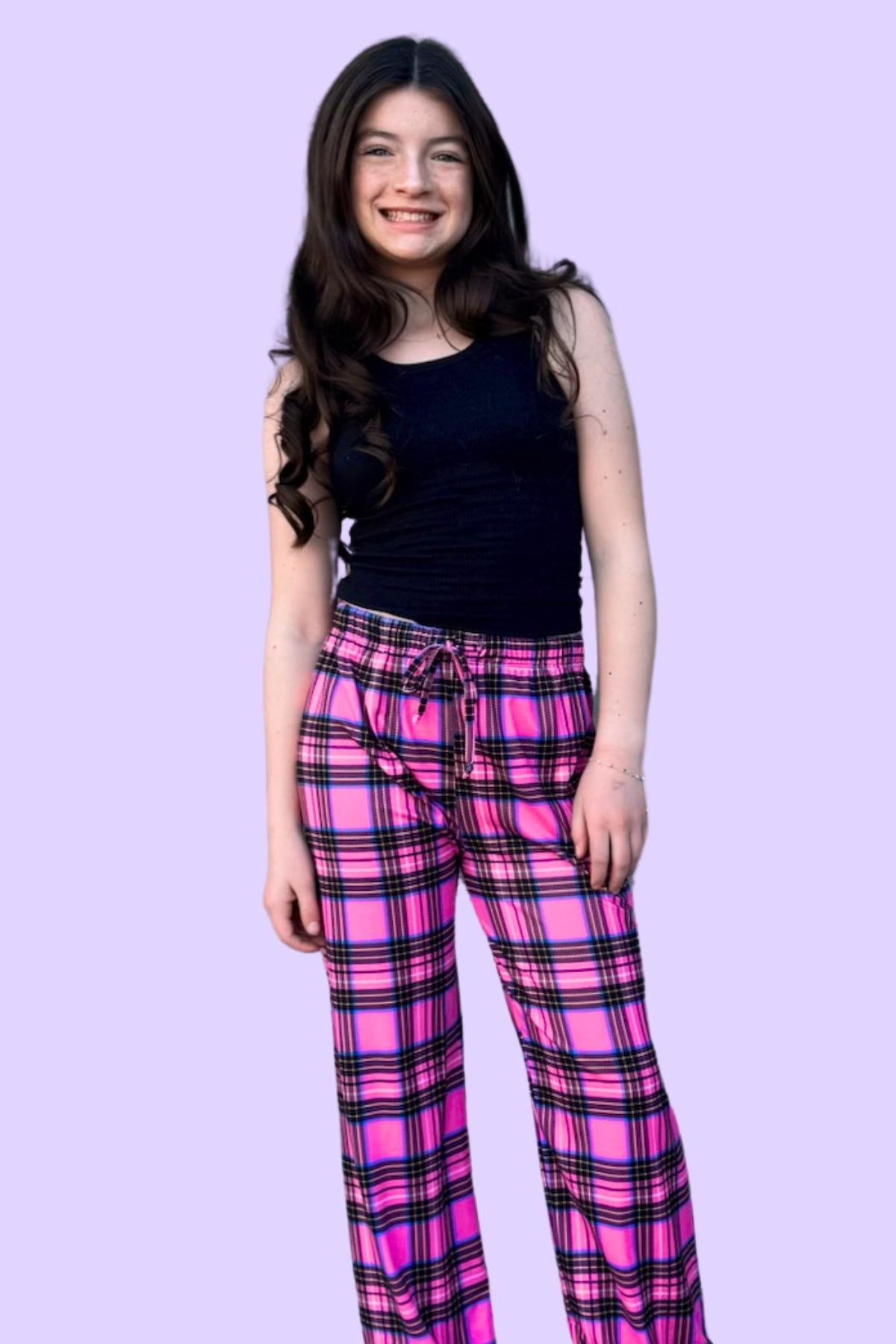 Simply Soft Karate Pant - Hunter Plaid