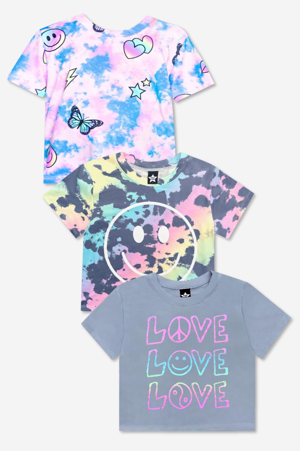 3 Pack Simply Soft Easy Tee - Blush | Pink | Ivory Americana Bow - NEW!