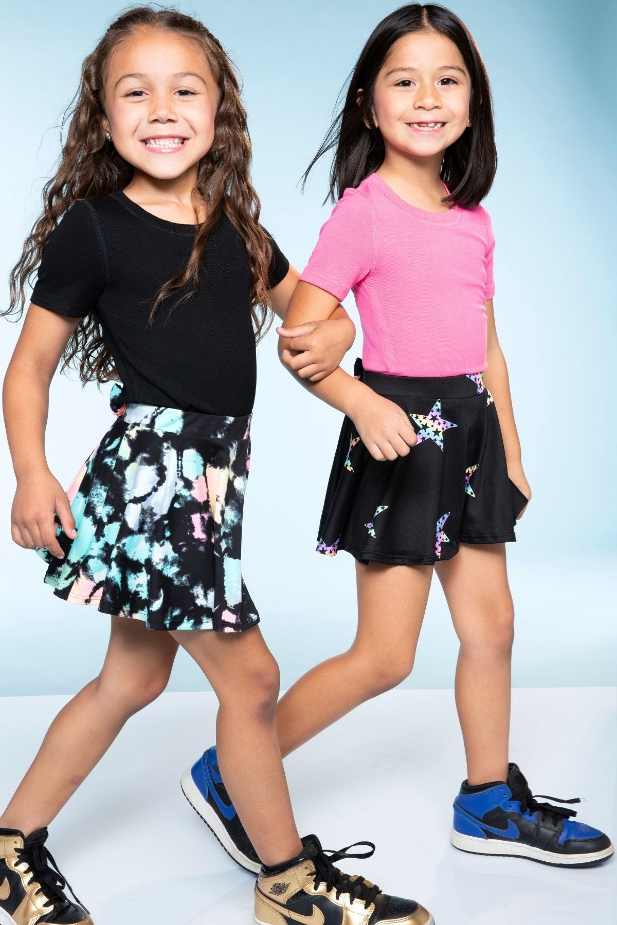 Simply Soft Skort - Pink Daisy Rainbow
