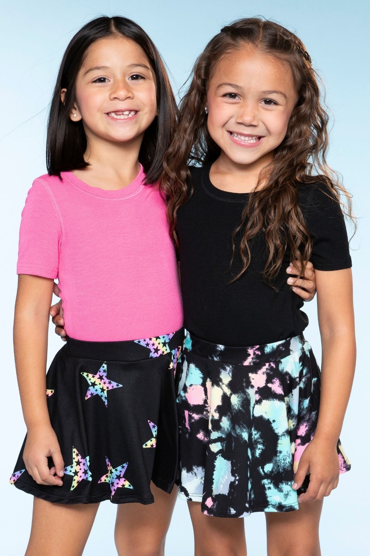 Simply Soft Skort - Pink Daisy Rainbow