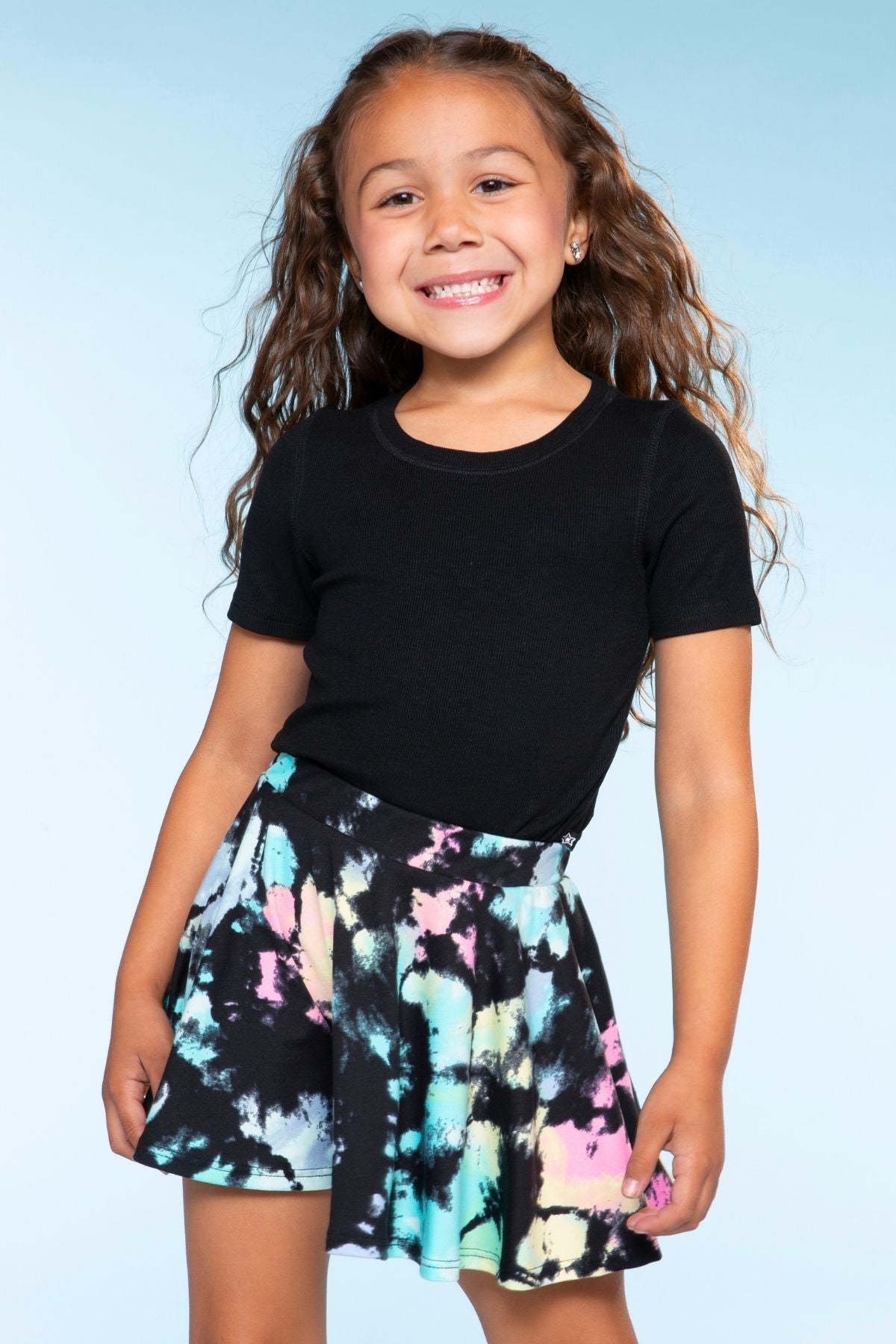 Simply Soft Skort - Pink Daisy Rainbow