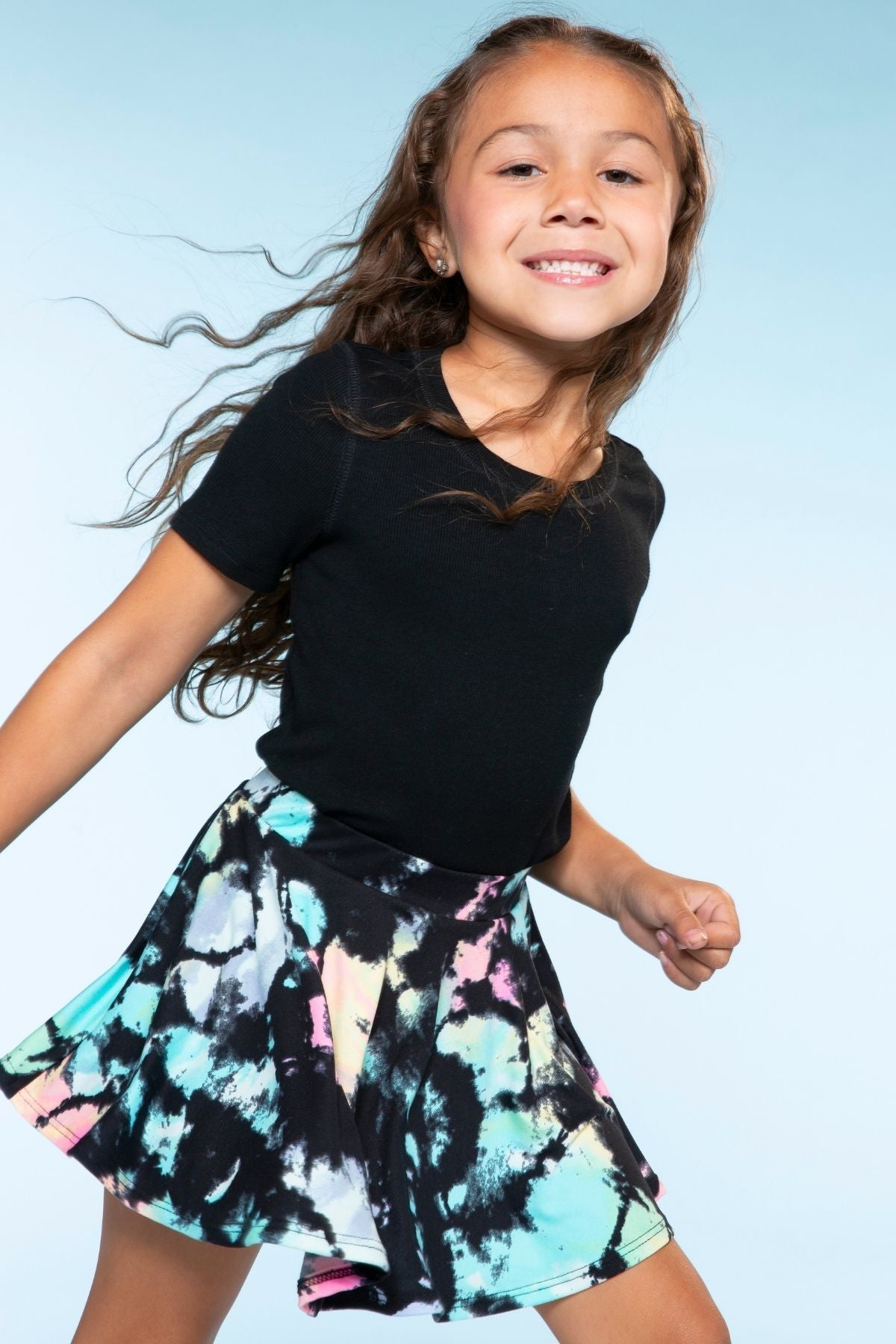 Simply Soft Skort - Pink Daisy Rainbow