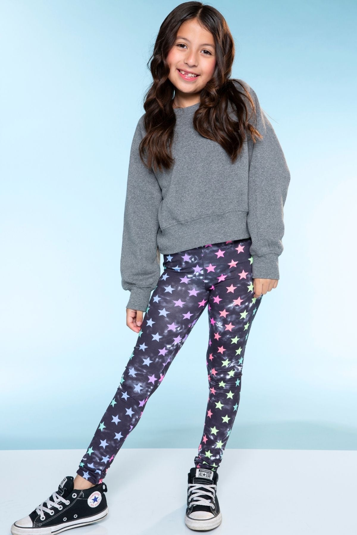 Simply Soft Long Legging - Purple Graffiti Rainbow
