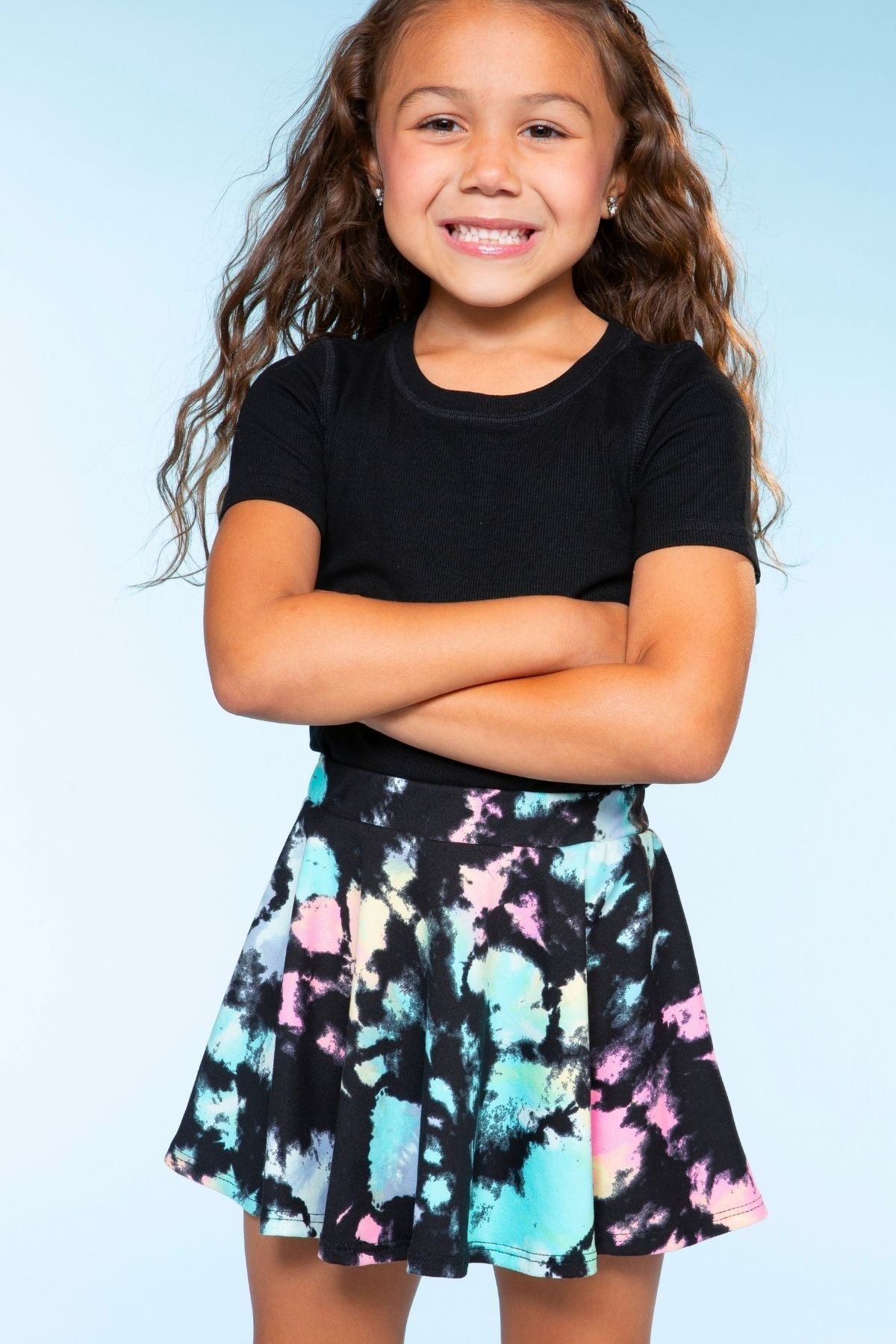 Simply Soft Skort - Pink Daisy Rainbow