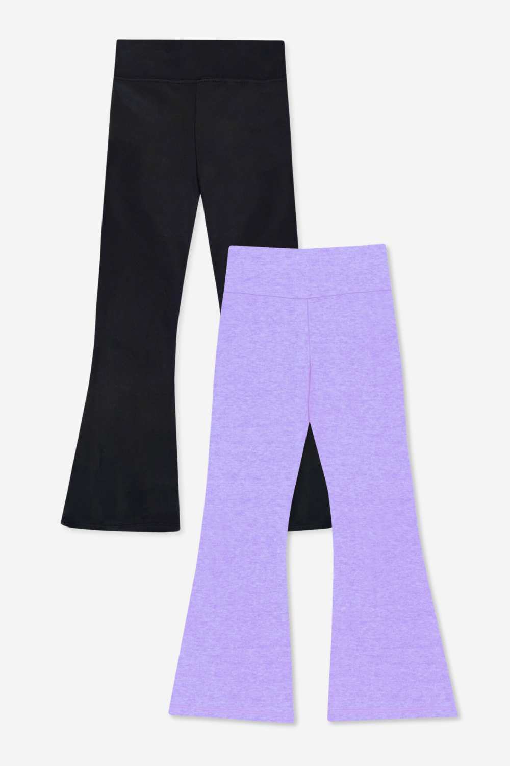 2-Pack Simply Soft Luxe Flare Legging - Black | Candy Purple