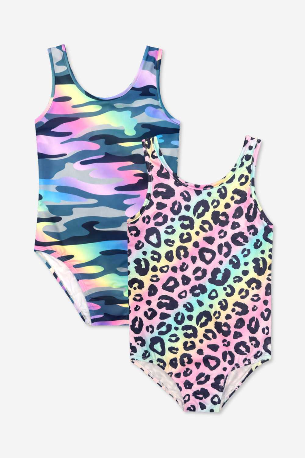 2-Pack Simply Soft Luxe Tank Leotard - Rainbow Leopard | Rainbow Camo