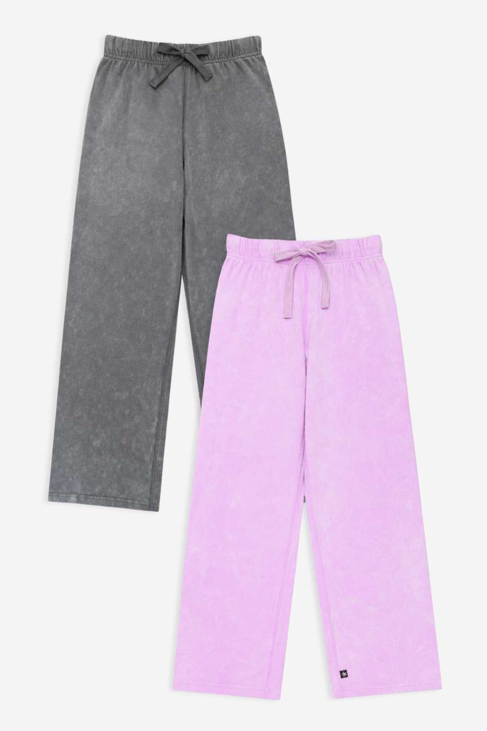 2 Pack - Vintage Washed Cotton Wide Leg Pant - Vintage Grey | Sky Blue - NEW!