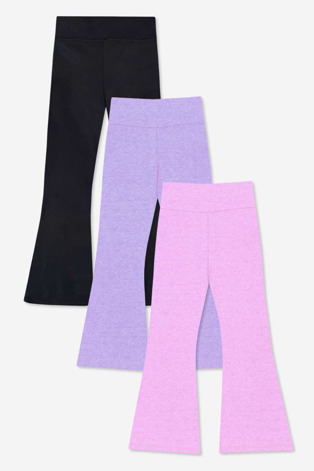 3-Pack Simply Soft Luxe Flare Legging - Candy Pink | Candy Purple | Vintage Denim Bow - NEW!