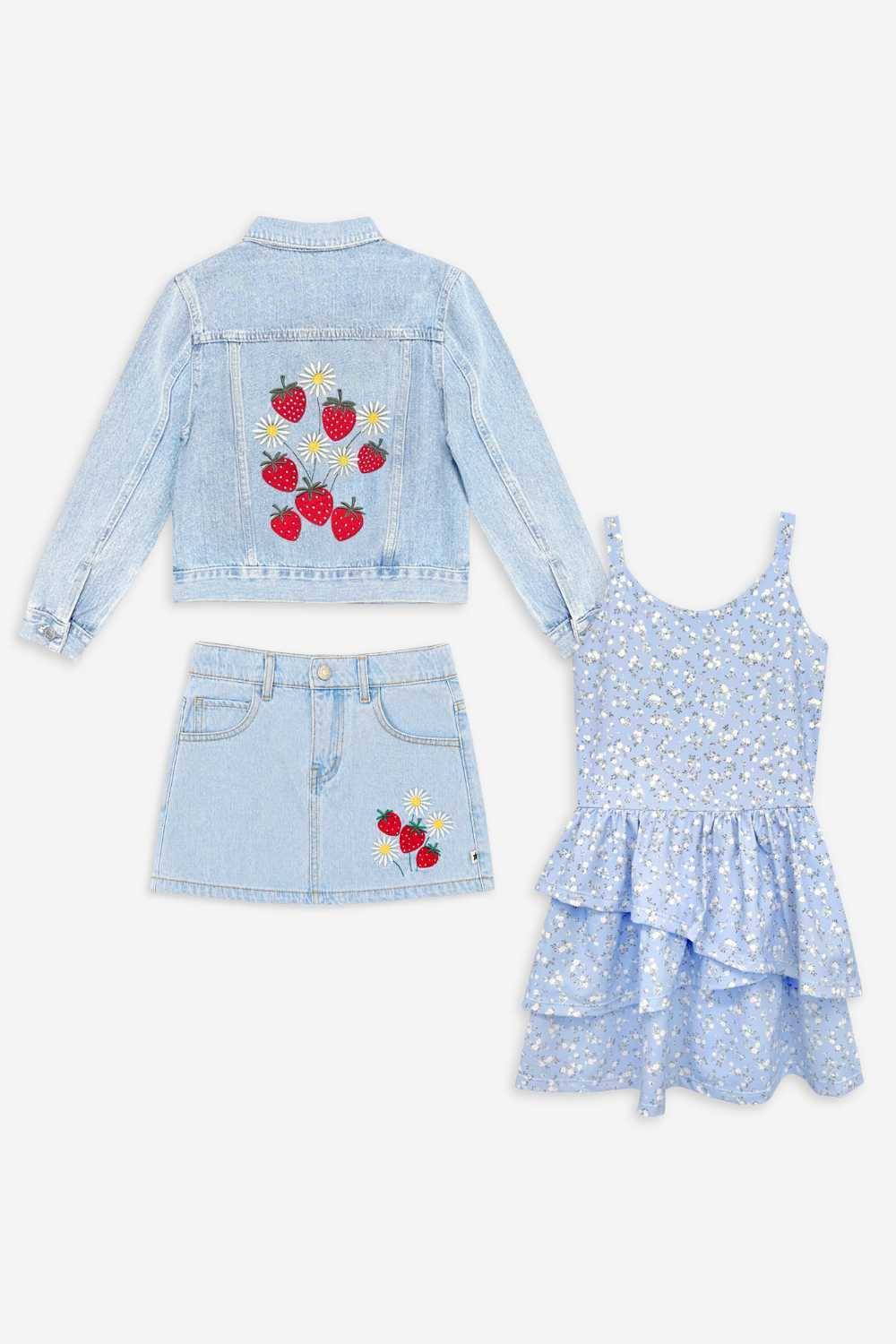 3 Pack Airswift Dress & Denim Skort Set - Pink Lemon Blossom - NEW!