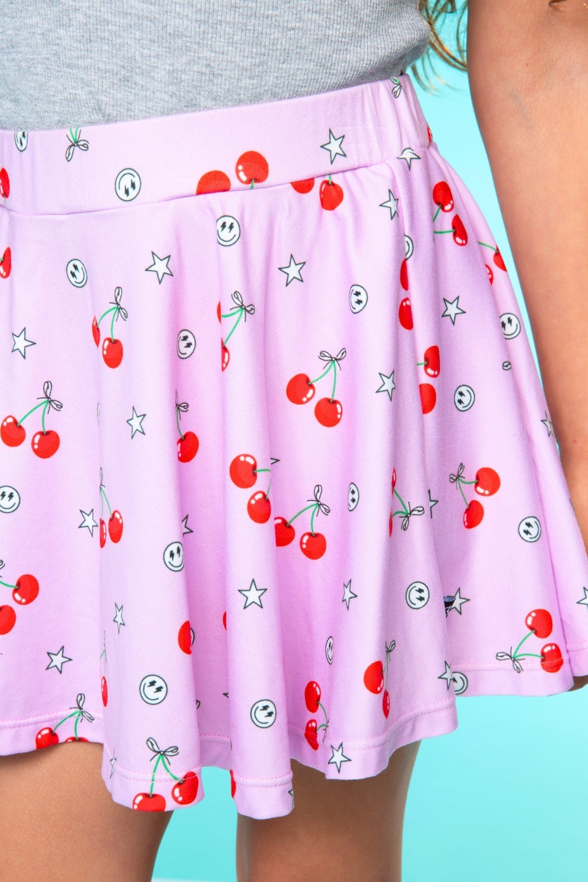 Simply Soft Skort - Pink Daisy Rainbow