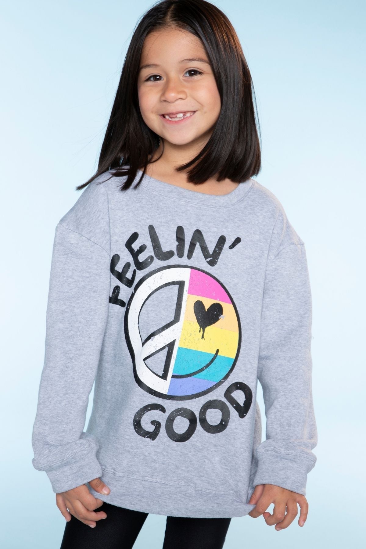 Cotton Soft French Terry Oversized Sweatshirt - Neon Violet Sequin Bear