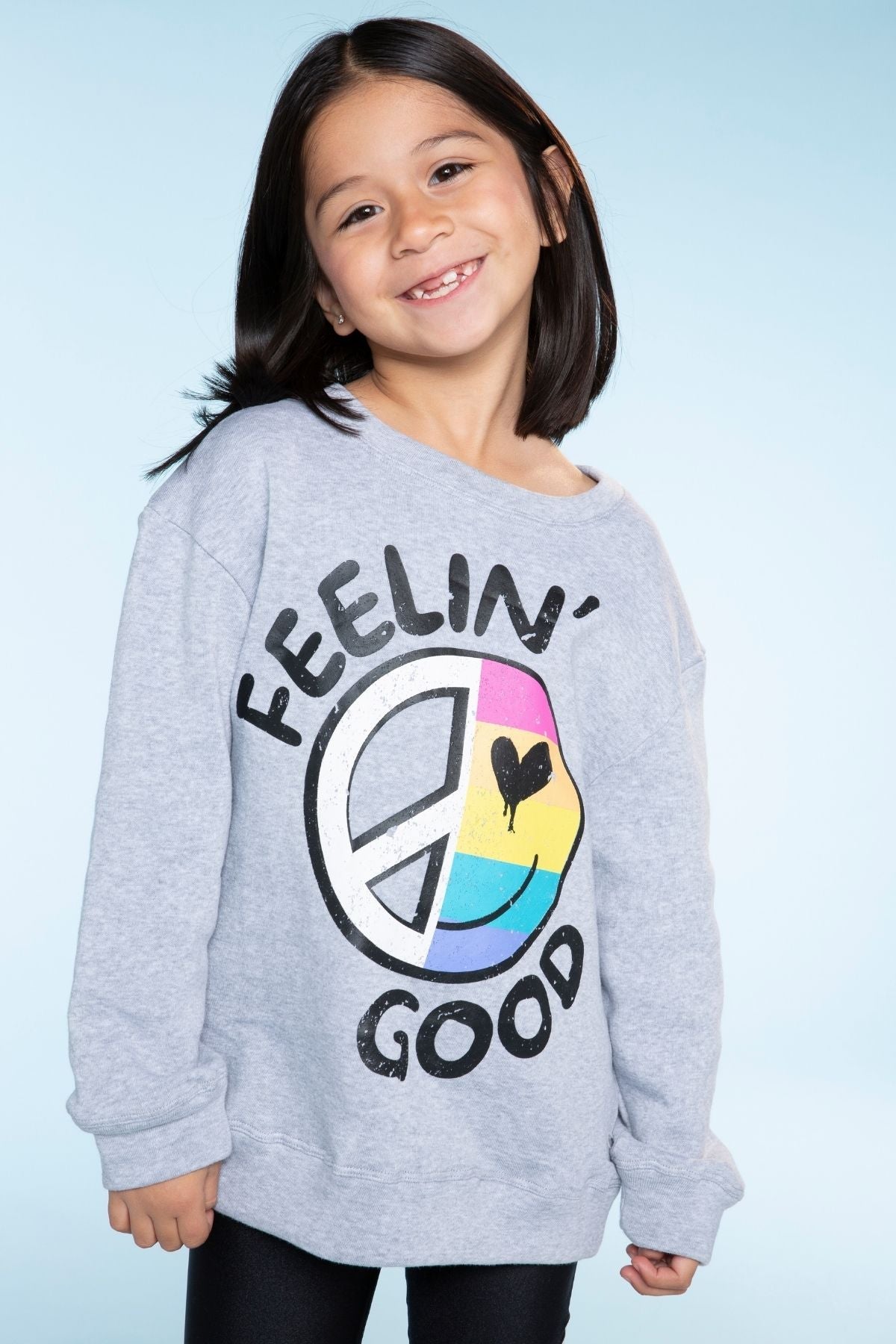 Cotton Soft French Terry Oversized Sweatshirt - Neon Violet Sequin Bear