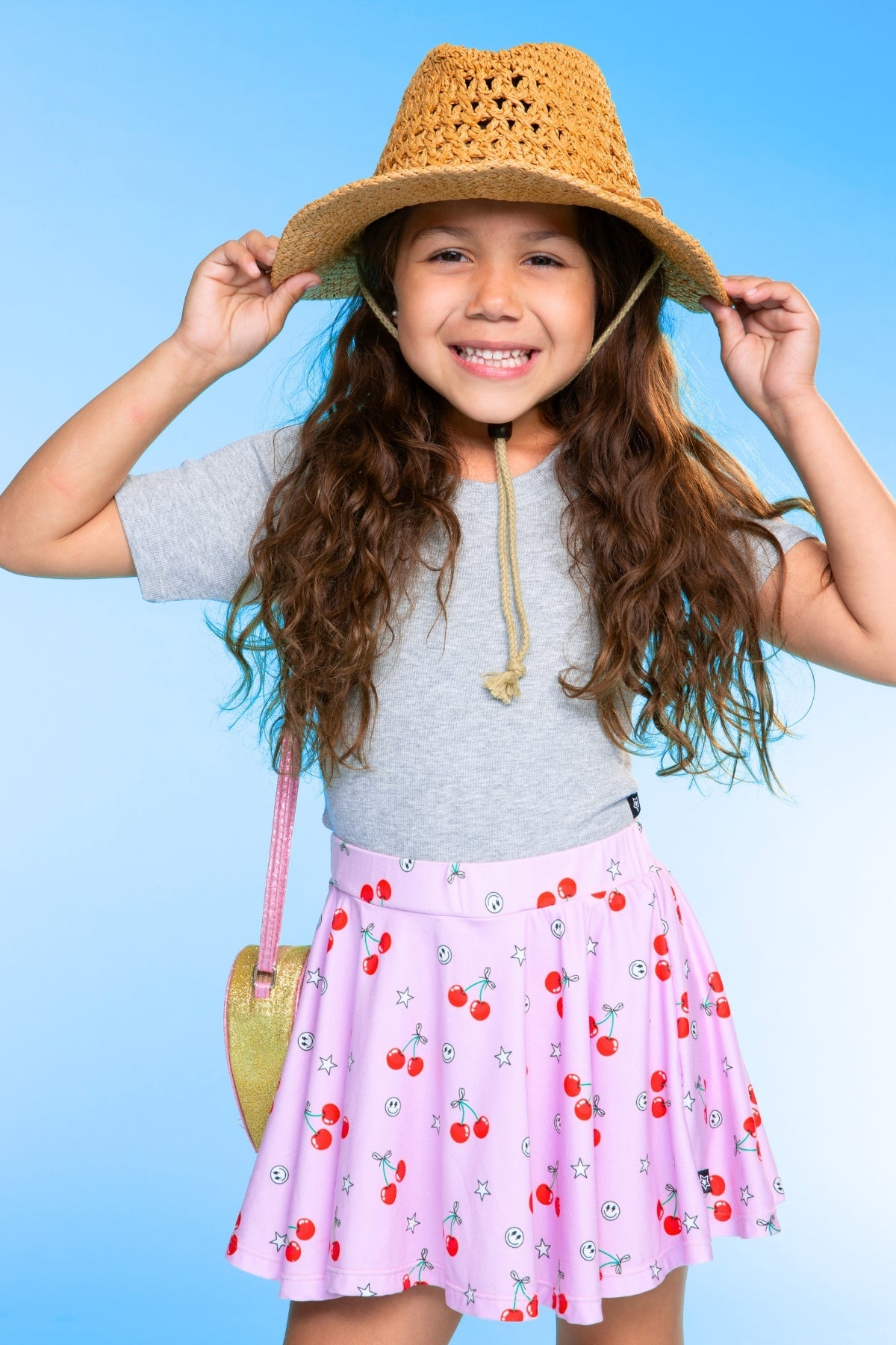 Simply Soft Skort - Pink Daisy Rainbow