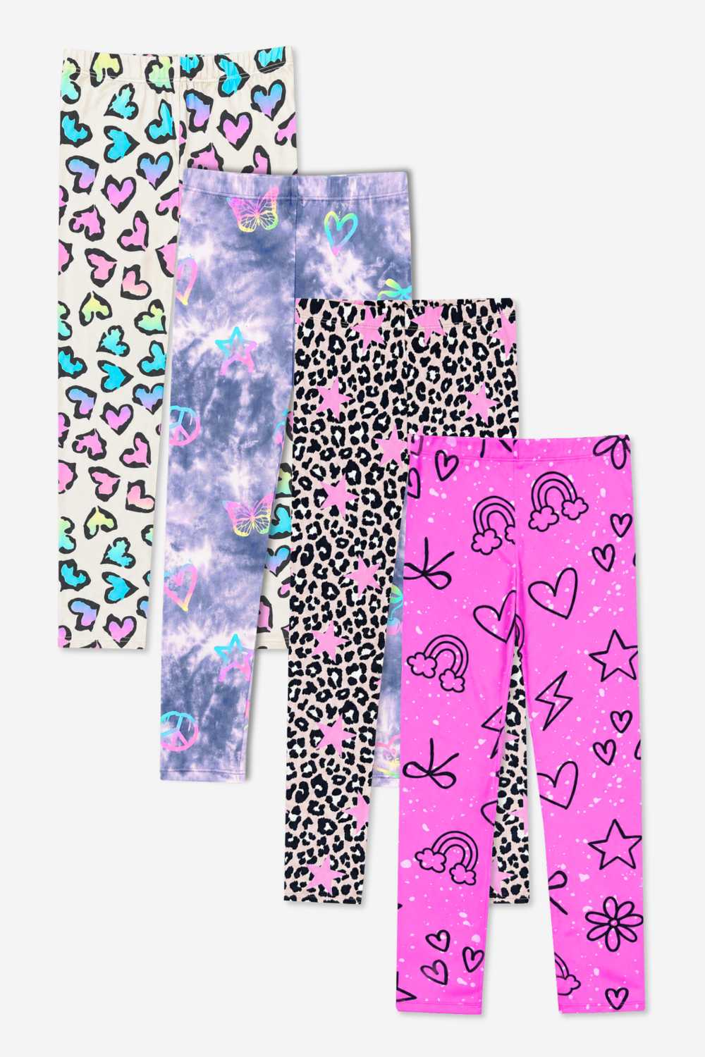 4-Pack Simply Soft Long Legging - Neon Pink | Black Cream | Taupe Pink | Denim Ivory Floral - NEW!