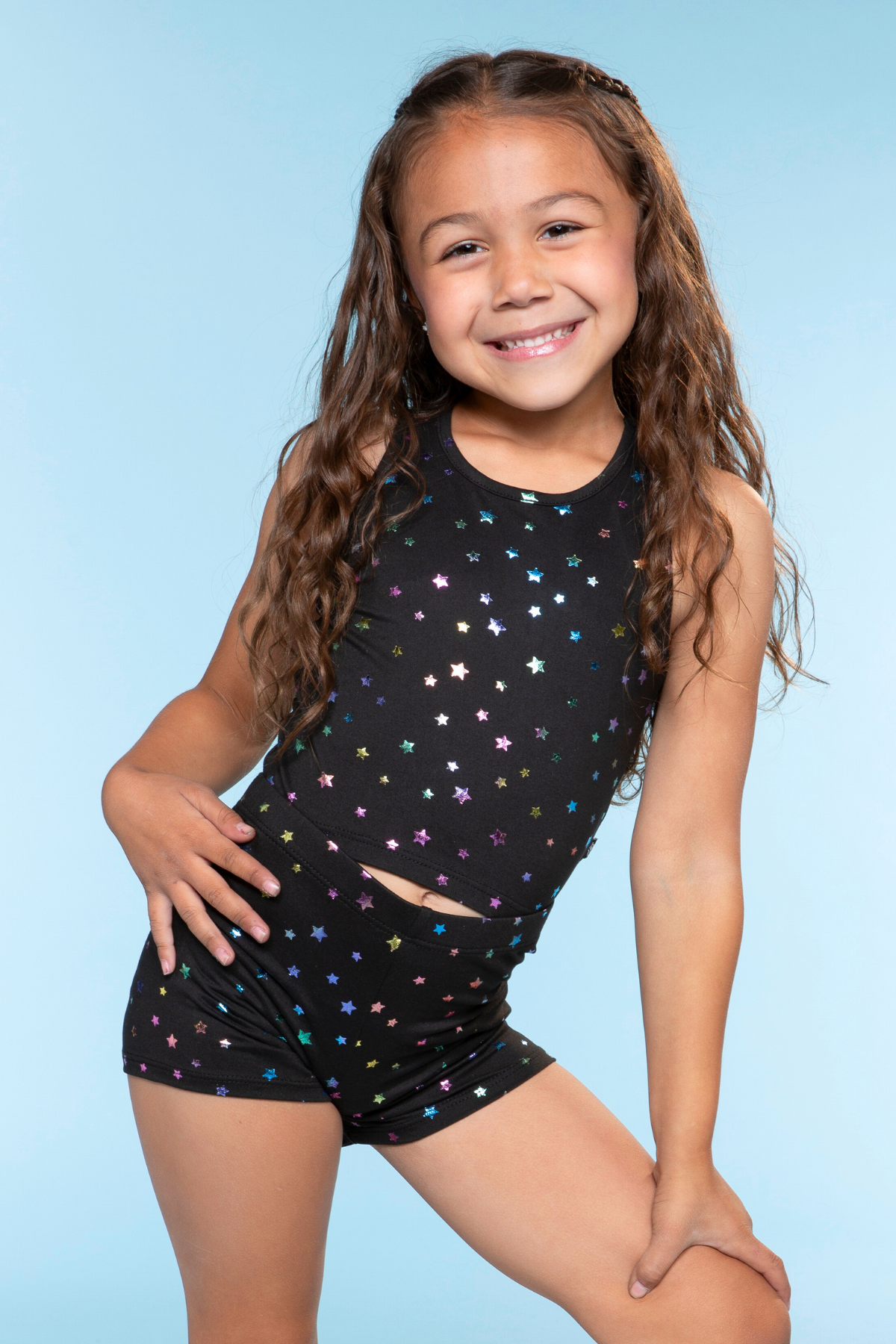 Simply Soft Cropped Racerback Tank & Tumble Short - Tie Dye Rainbow Donuts - NEW!