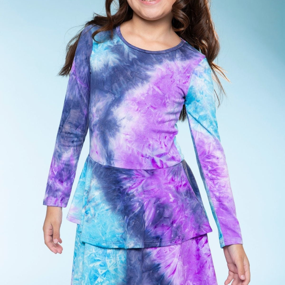 Simply Soft Long Sleeve Ruffle Skirt Dress