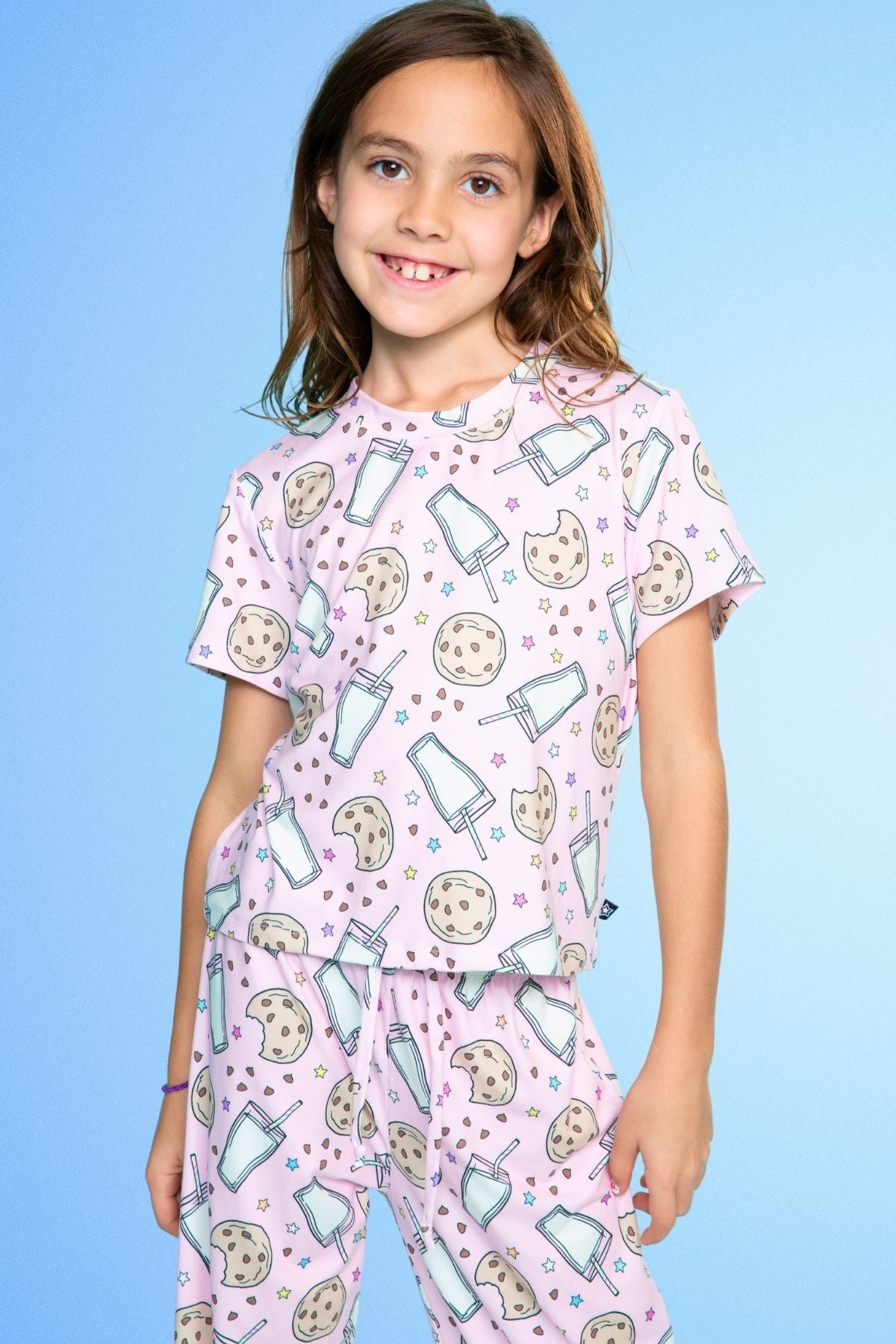 Simply Soft Easy Tee & Karate Pant - Pink Gingham Leopard