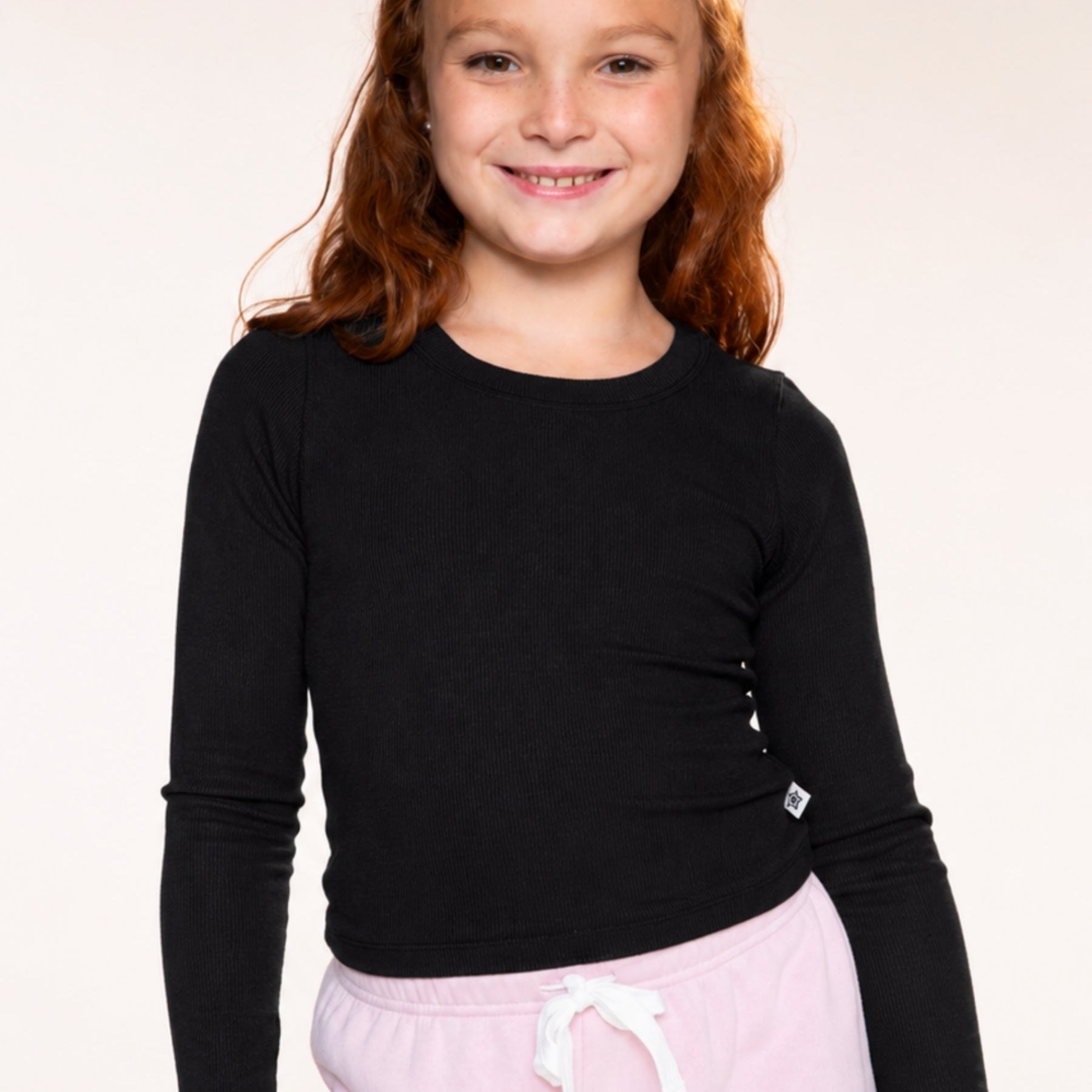 Ultra-Soft Ribbed Long Sleeve Fitted Tee