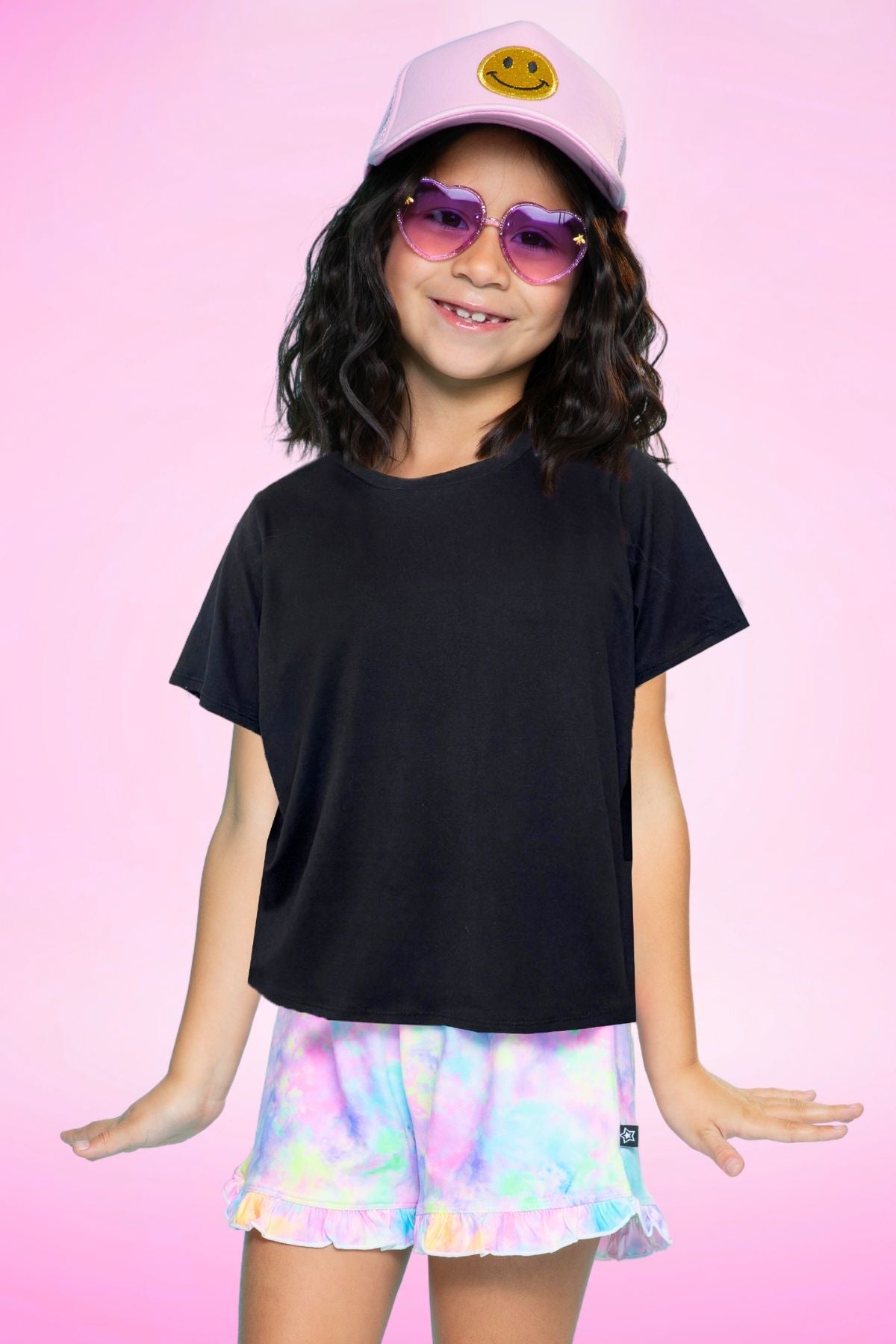 Simply Soft Easy Tee - White Rainbow Heart - NEW!