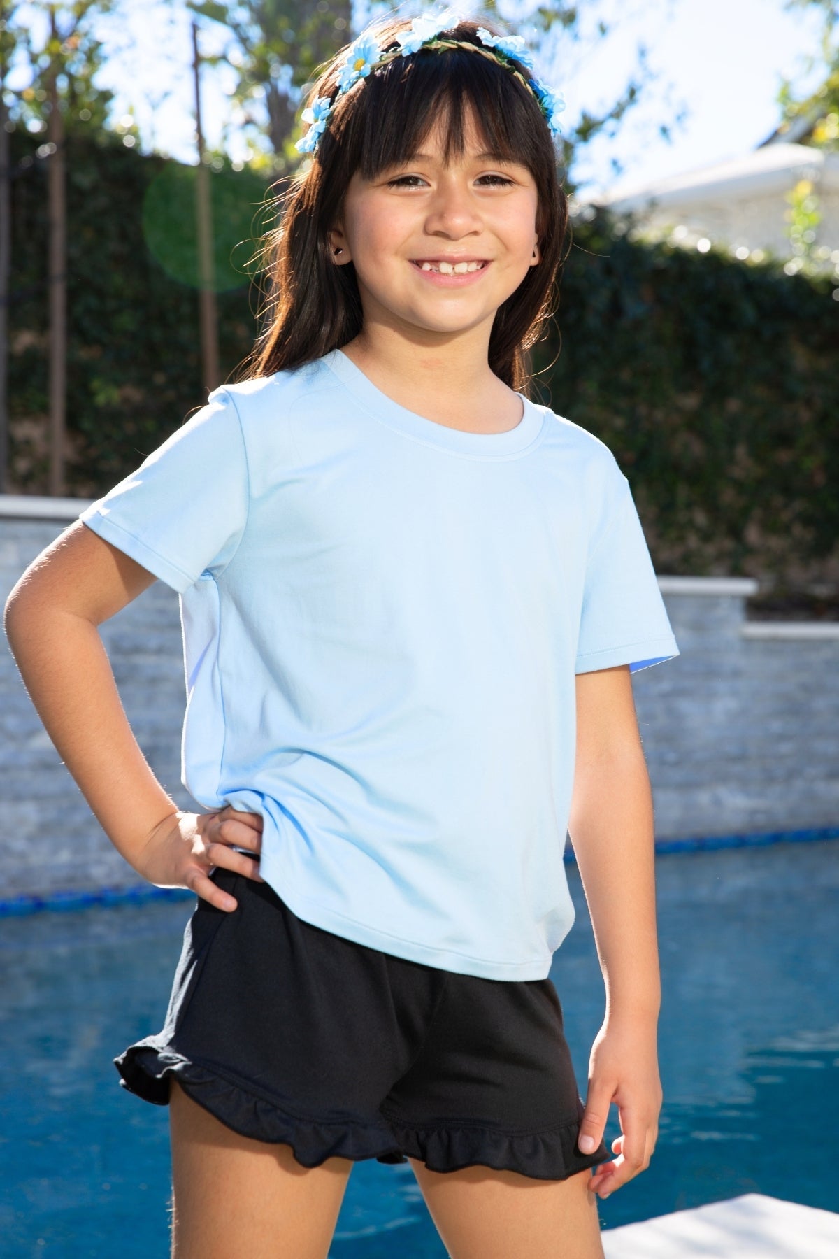 Simply Soft Ruffle Short - Black