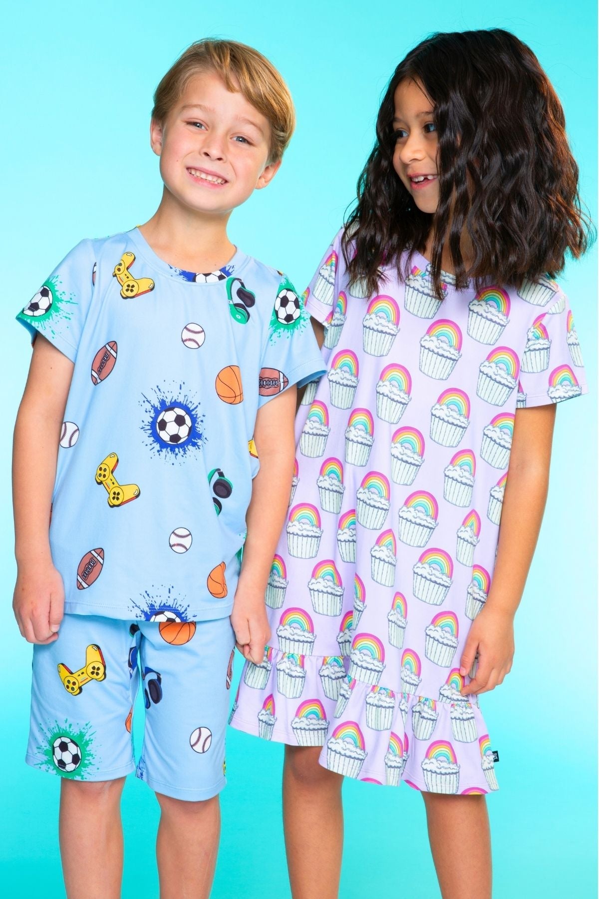 Simply Soft Short Sleeve Tee & Lounge Short - Burger & Fries - On Sale!