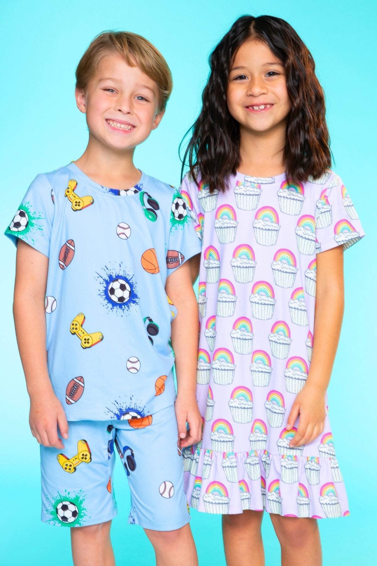 Simply Soft Short Sleeve Tee & Lounge Short - Burger & Fries - On Sale!