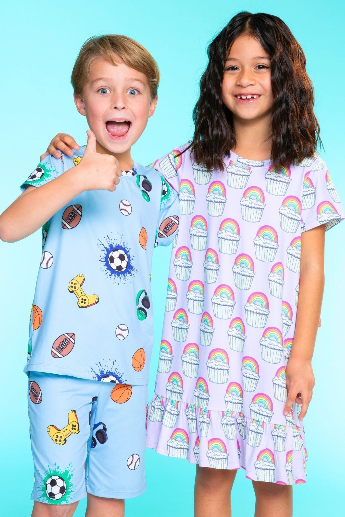 Simply Soft Short Sleeve Tee & Lounge Short - Burger & Fries - On Sale!