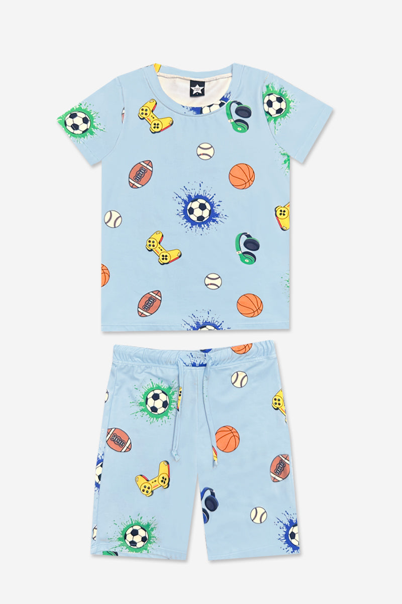 Simply Soft Short Sleeve Tee & Lounge Short - Burger & Fries - On Sale!