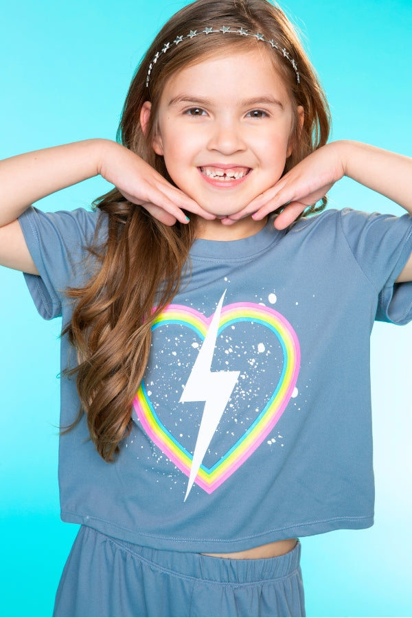 Simply Soft Easy Tee - Rainbow Star Peace Love - NEW!