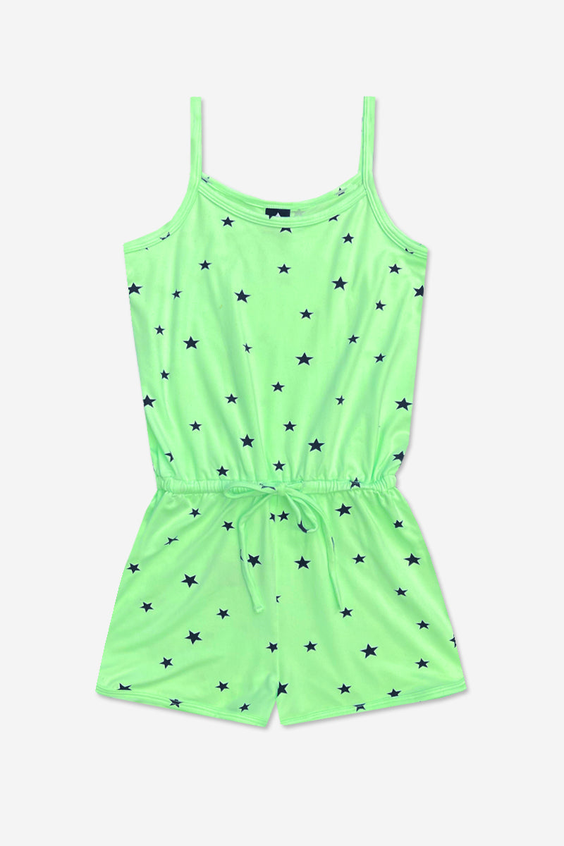 Simply Soft Strappy Short Romper - Rainbow Smile Retro