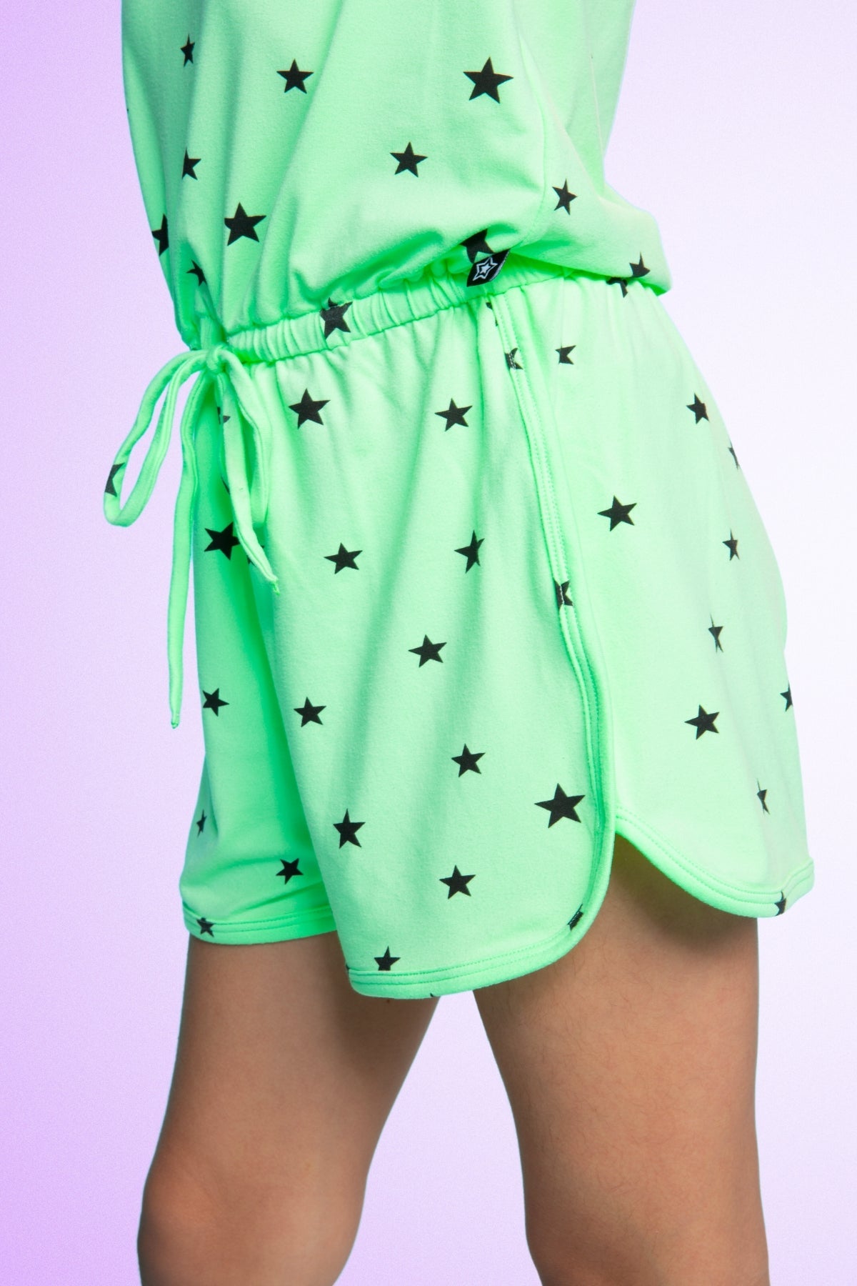 Simply Soft Strappy Short Romper - Rainbow Smile Retro