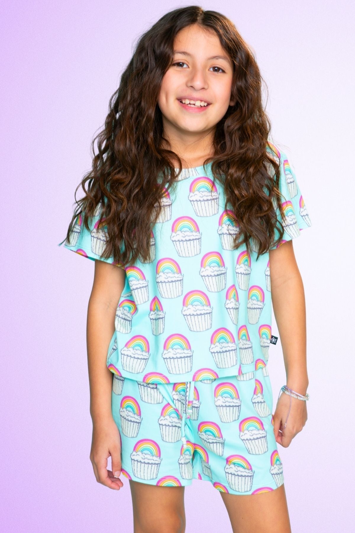 Simply Soft Easy Tee & Dolphin Short - Rainbow S'Mores - NEW!