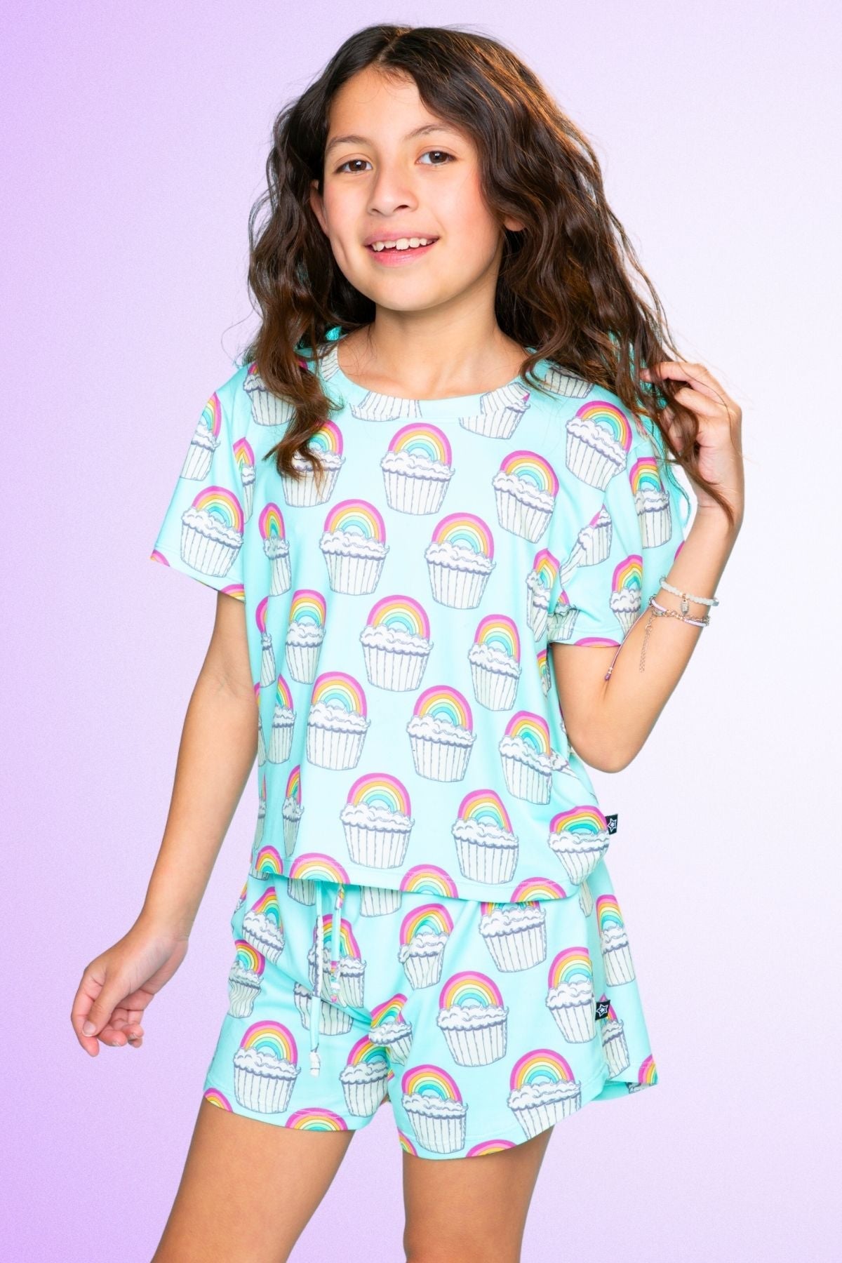Simply Soft Easy Tee & Dolphin Short - Rainbow S'Mores - NEW!