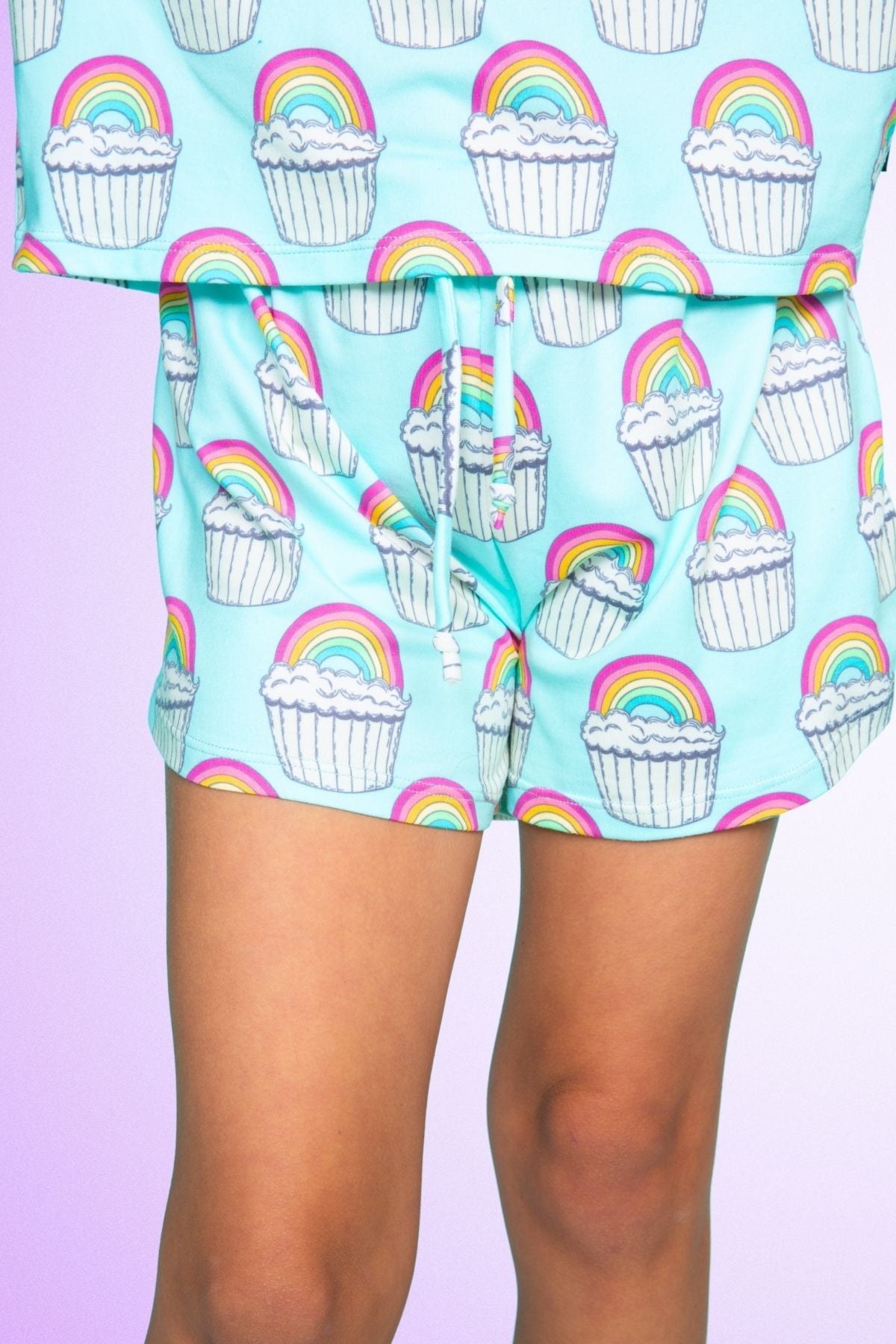 Simply Soft Easy Tee & Dolphin Short - Hot Pink Rainbow Snowcone - NEW!