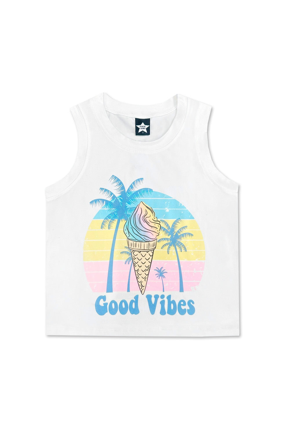 Simply Soft Easy Tank - Lt Pink Gummy Bear Rainbow