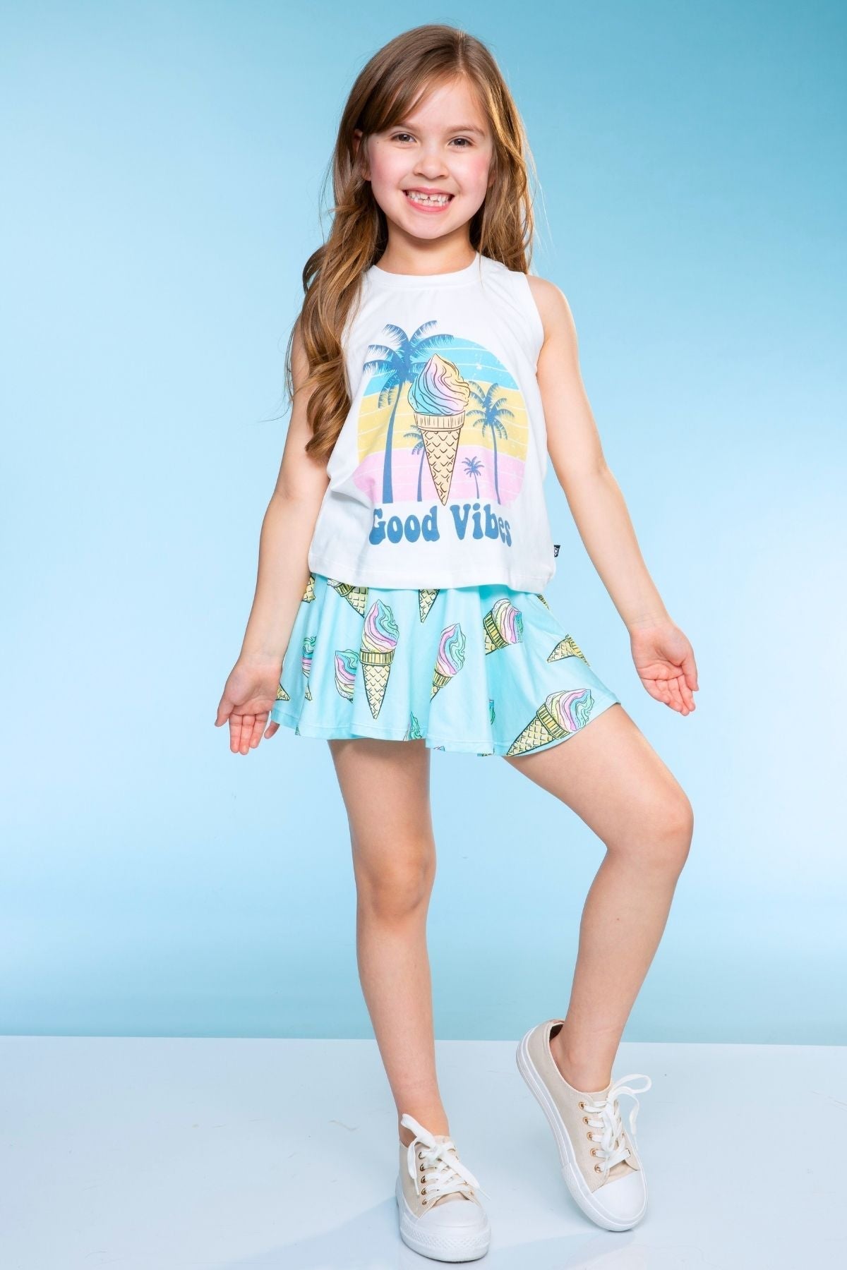 Simply Soft Easy Tank - Lt Pink Gummy Bear Rainbow