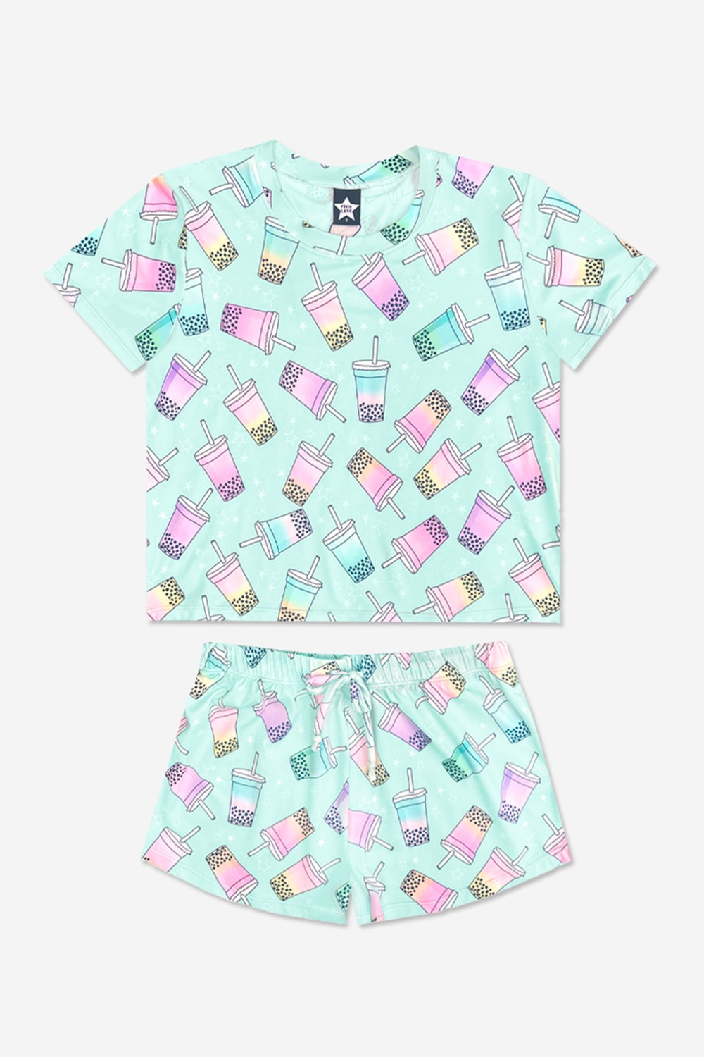 Simply Soft Easy Tee & Dolphin Short - Hot Pink Rainbow Snowcone - NEW!
