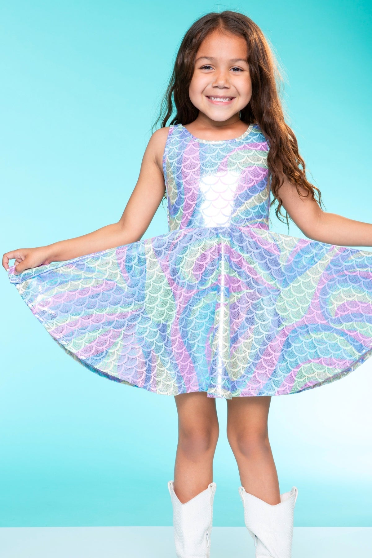 High Shine Super Twirl Dress - Rainbow Gummy Bear