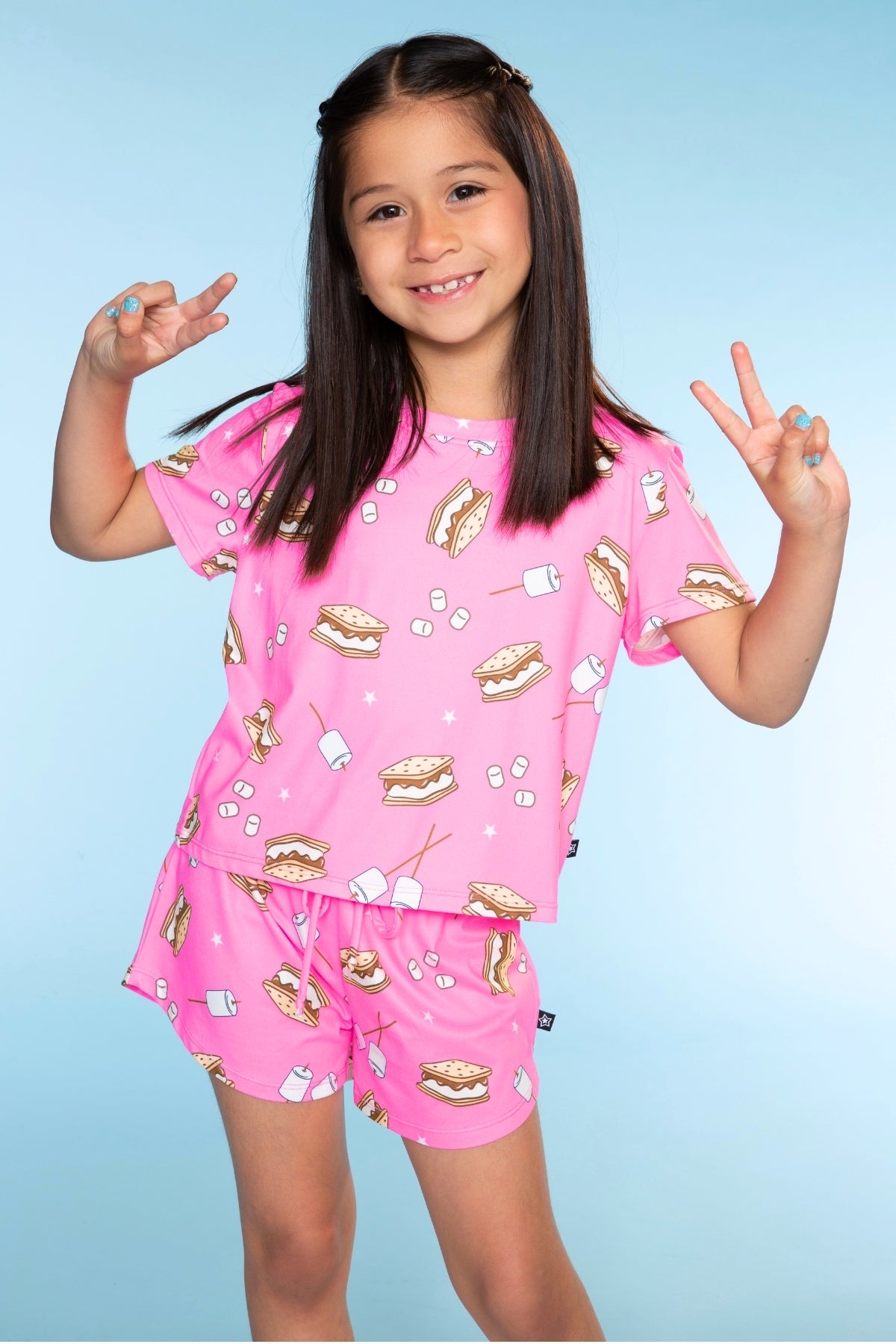 Simply Soft Easy Tee & Dolphin Short - Rainbow S'Mores - NEW!