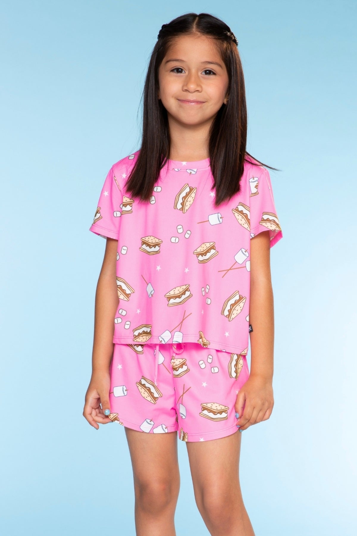 Simply Soft Easy Tee & Dolphin Short - Rainbow S'Mores - NEW!