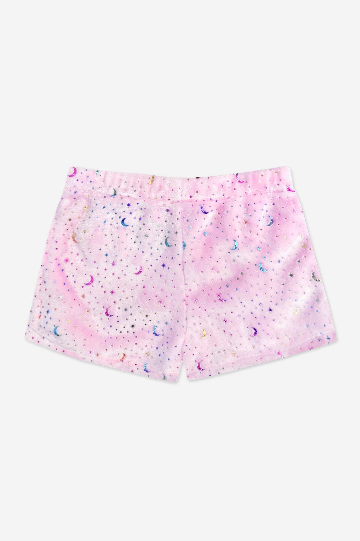 Fuzzy Plush Dolphin Short - Matcha Boba Print