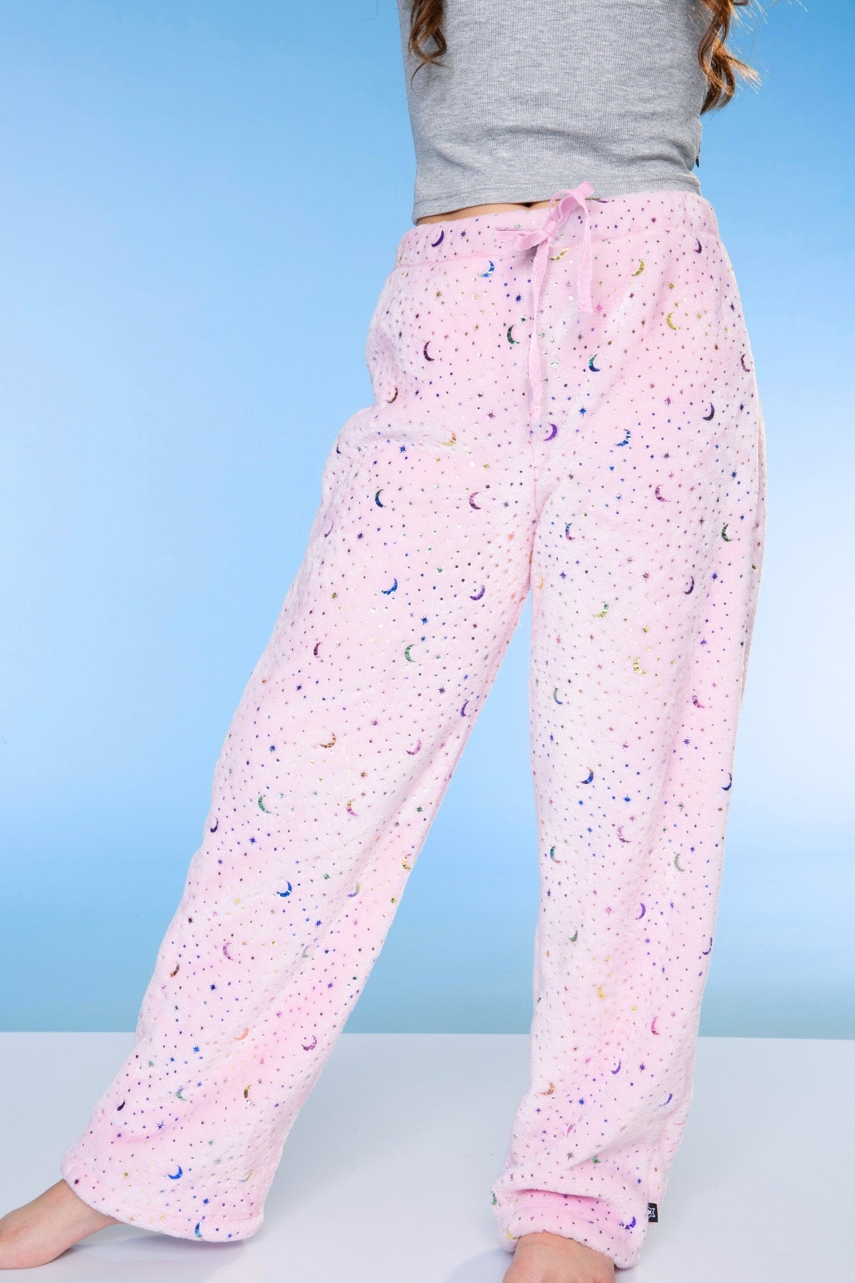 Fuzzy Plush Karate Pant - Matcha Boba