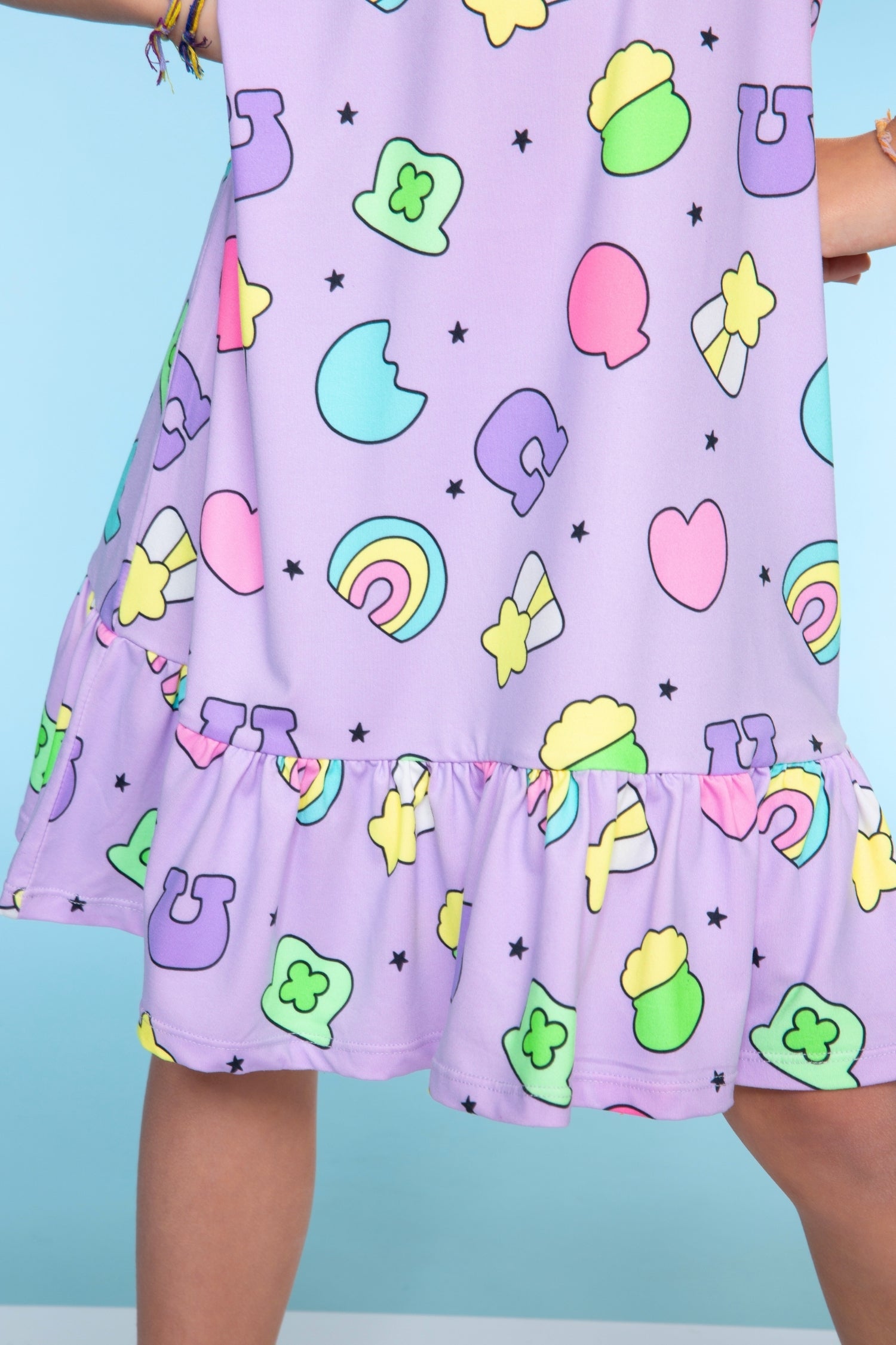 Simply Soft Flutter Sleeve Lounge Dress - Lilac Donut Ice Cream - NEW!