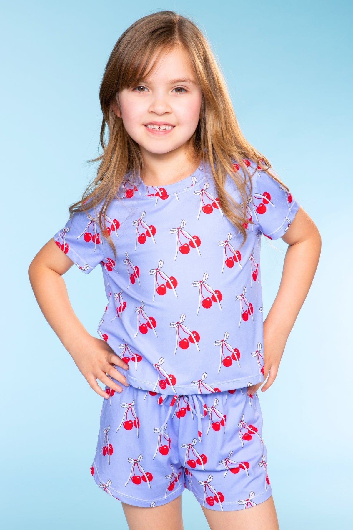Simply Soft Easy Tee & Dolphin Short - Hot Pink Rainbow Snowcone - NEW!
