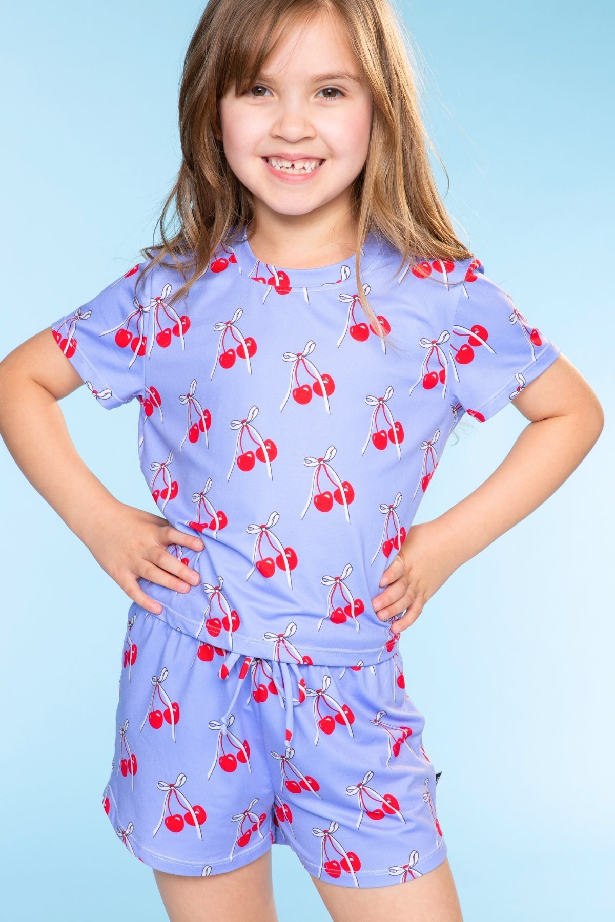 Simply Soft Easy Tee & Dolphin Short - Hot Pink Rainbow Snowcone - NEW!