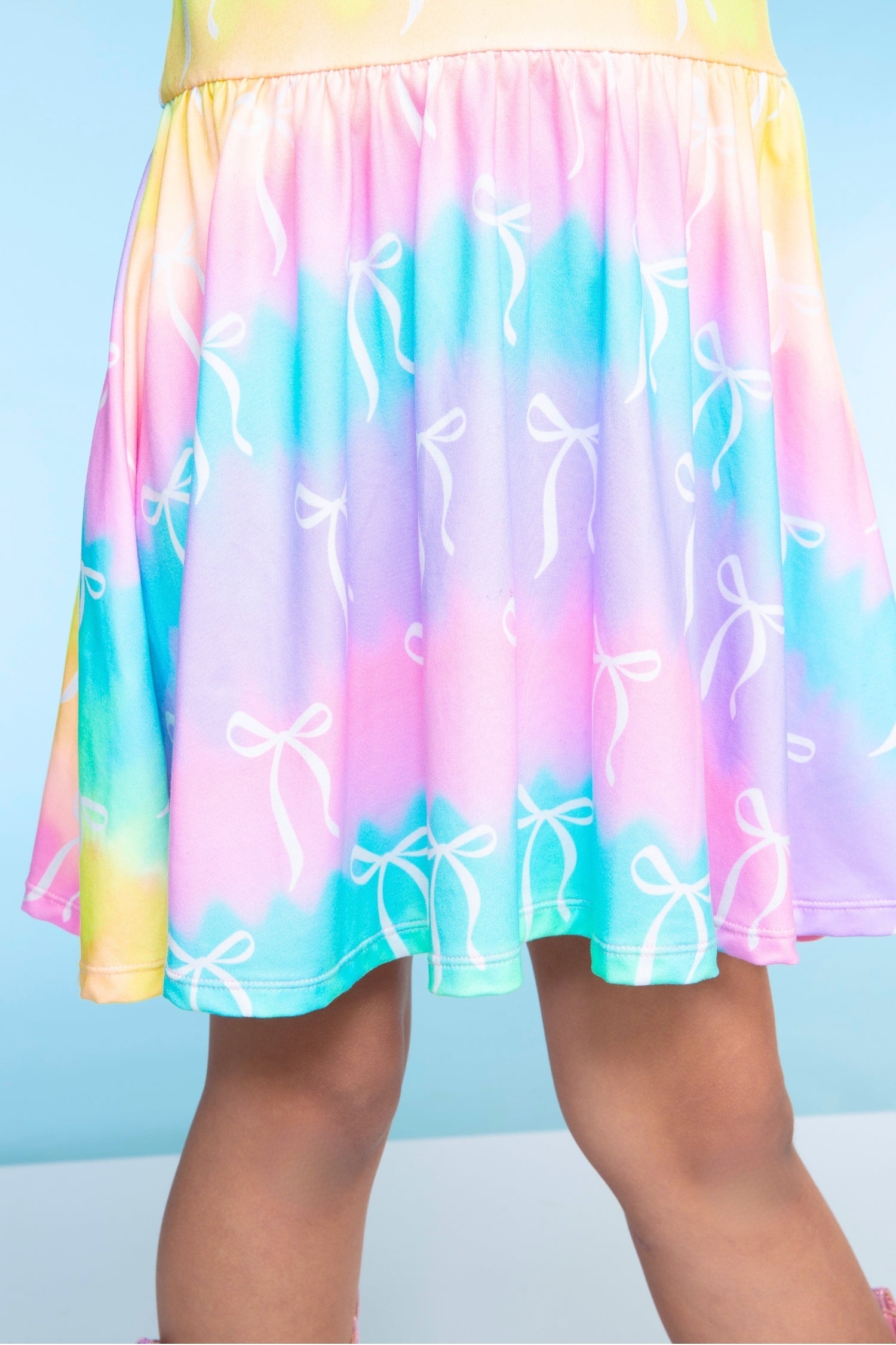 Simply Soft Short Sleeve Be Happy Dress - Tie Dye Rainbow Donuts - NEW!