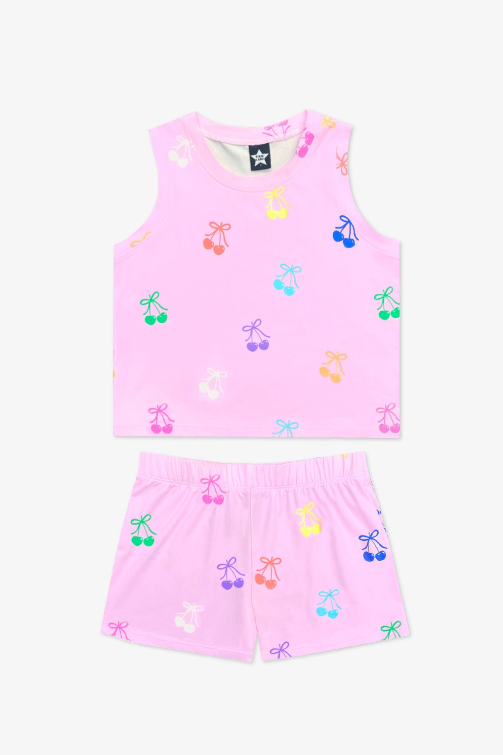 Simply Soft Sleeveless Easy Tank & Dolphin Short - Purple Tie Dye Gumball