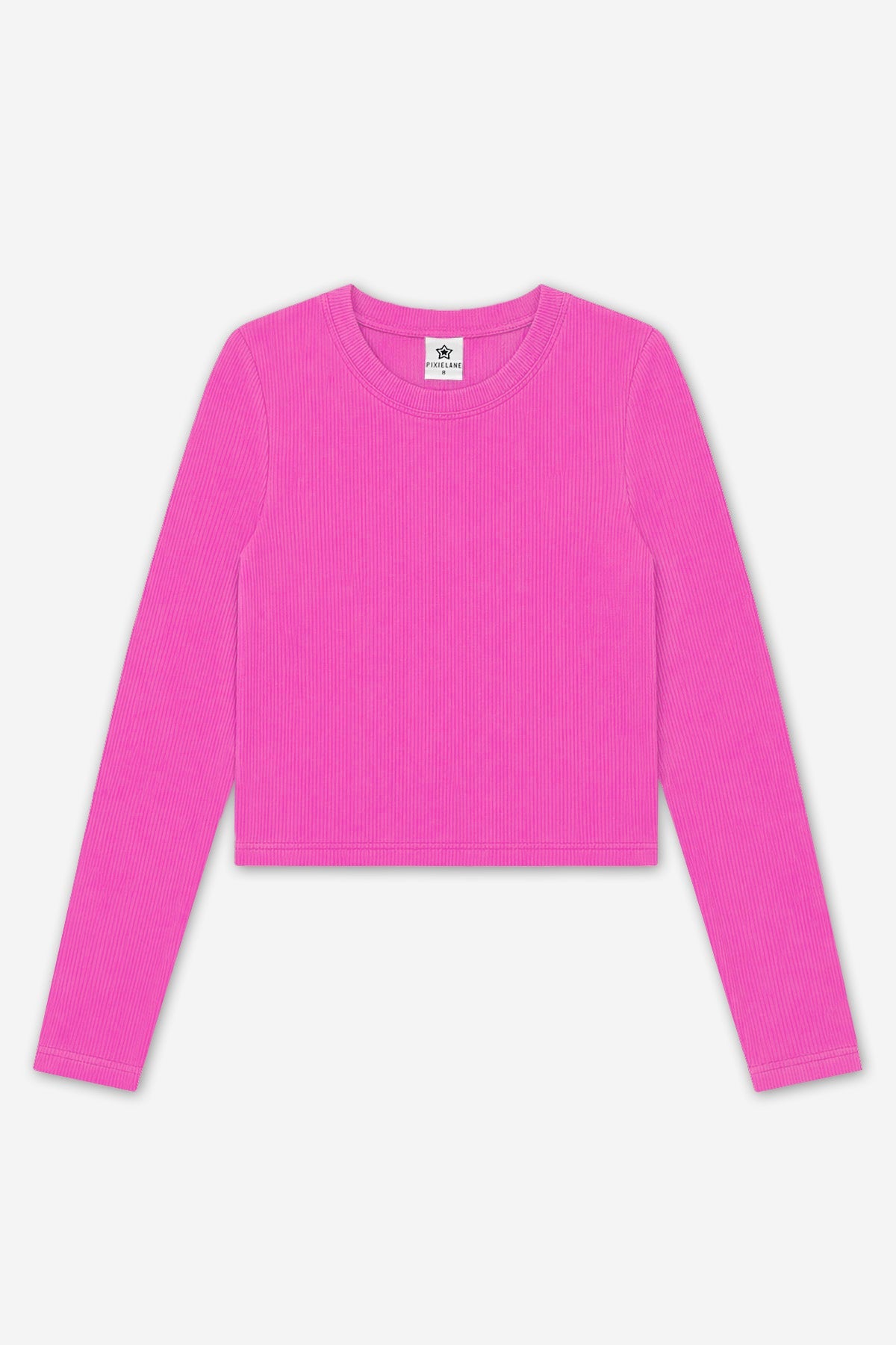 Ultra-Soft Ribbed Long Sleeve Fitted Tee - Soft Lilac - NEW!