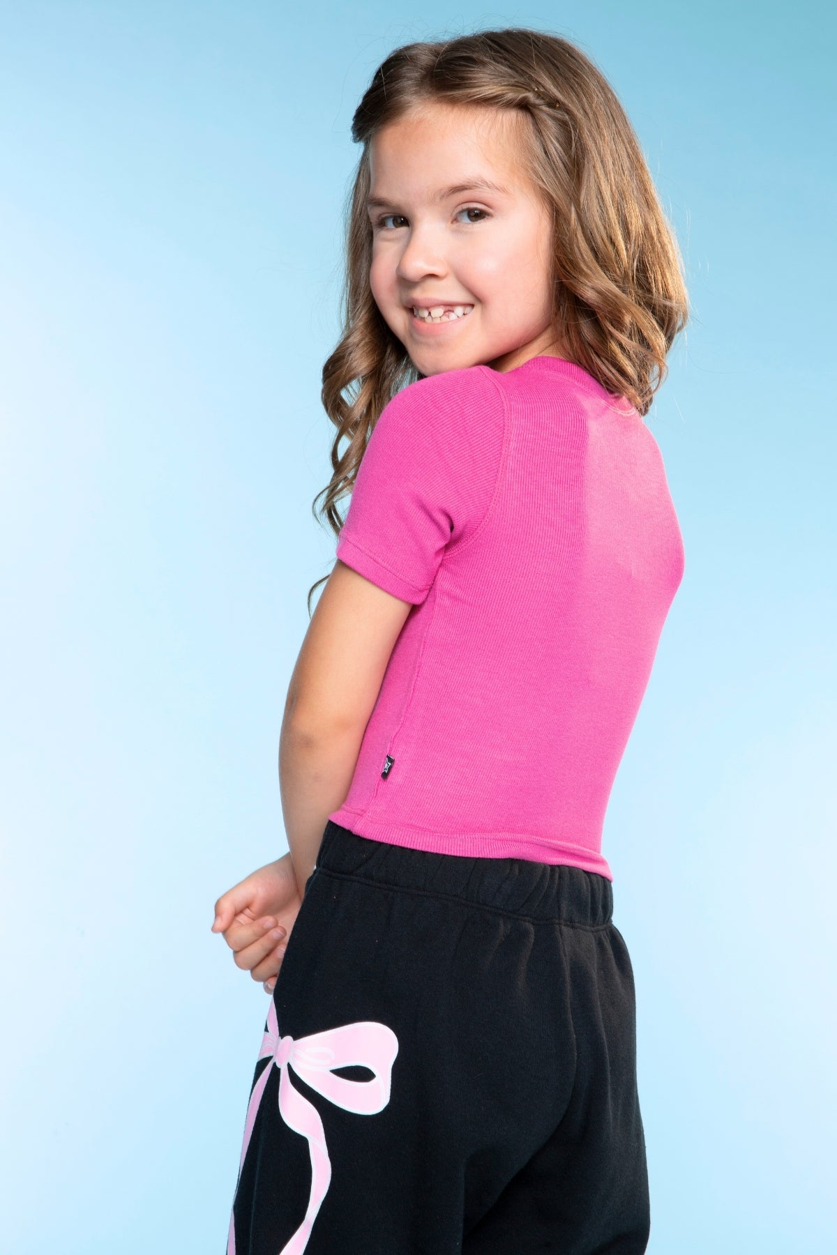 Ultra-Soft Ribbed Fitted Tee - Petal Pink - NEW!