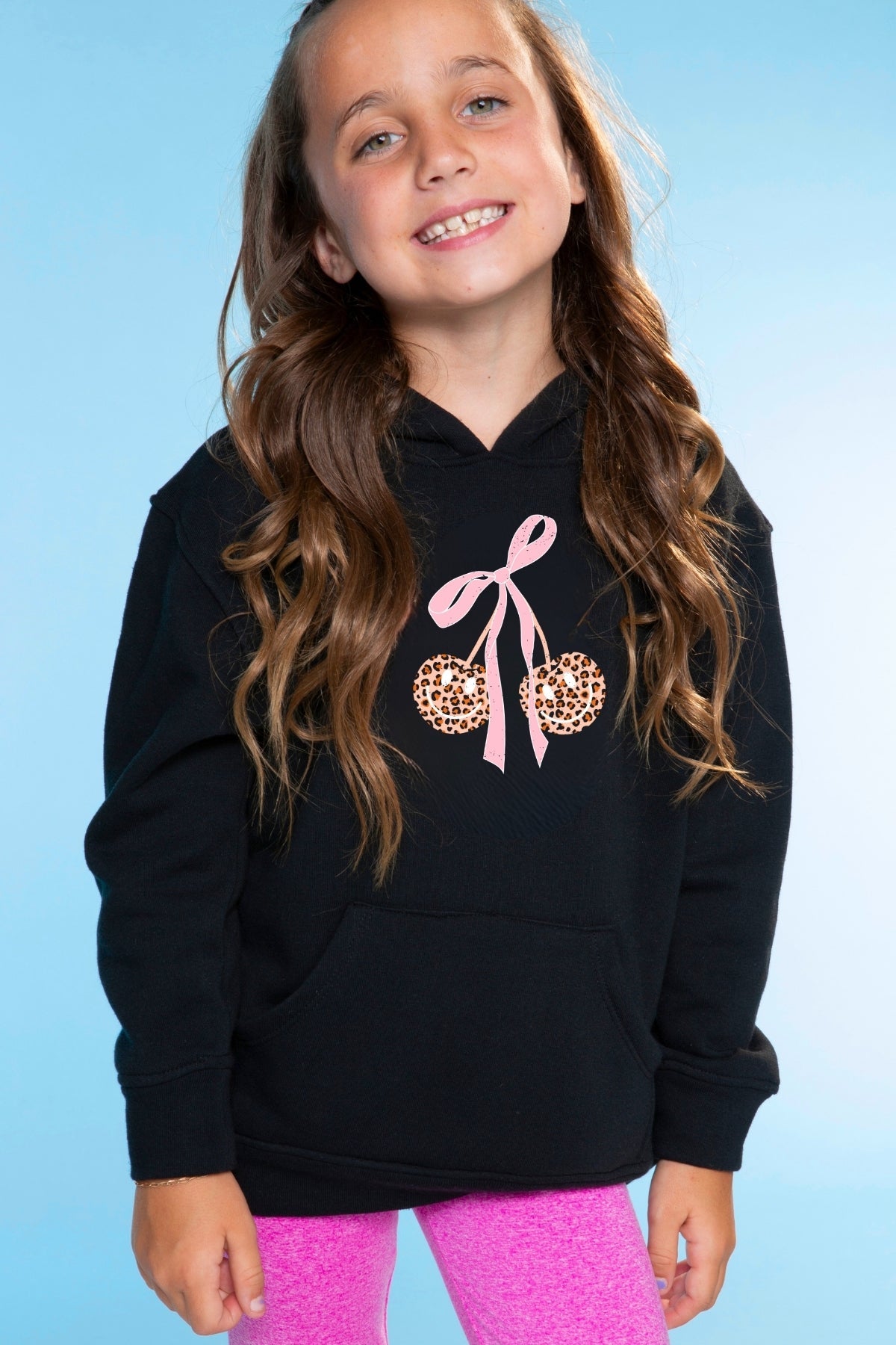 Cotton Soft Oversized Long Sleeve Hoodie - Lilac Bow Love